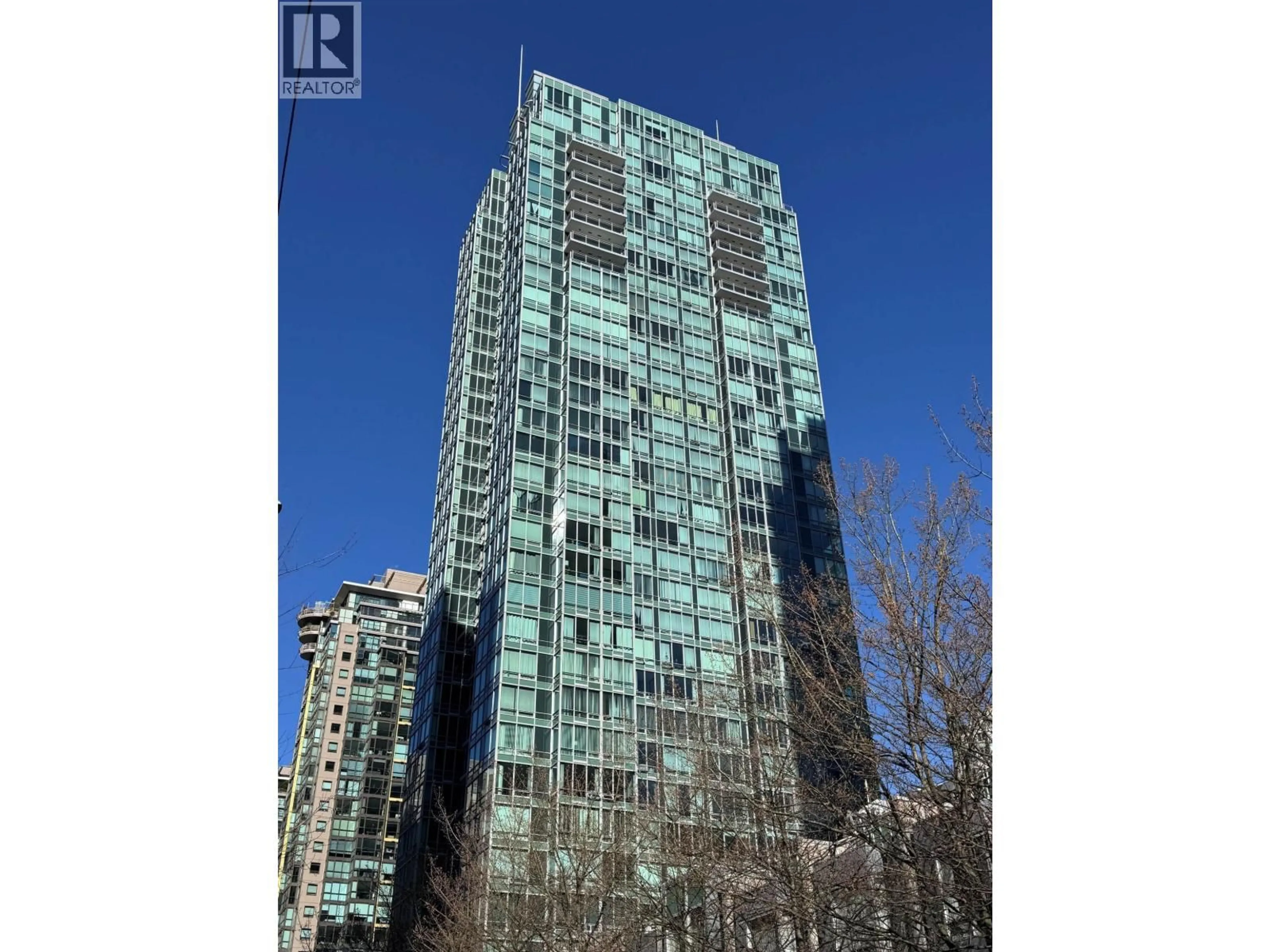 A pic from outside/outdoor area/front of a property/back of a property/a pic from drone, building for 2603 - 1288 GEORGIA STREET, Vancouver British Columbia V6E4R3