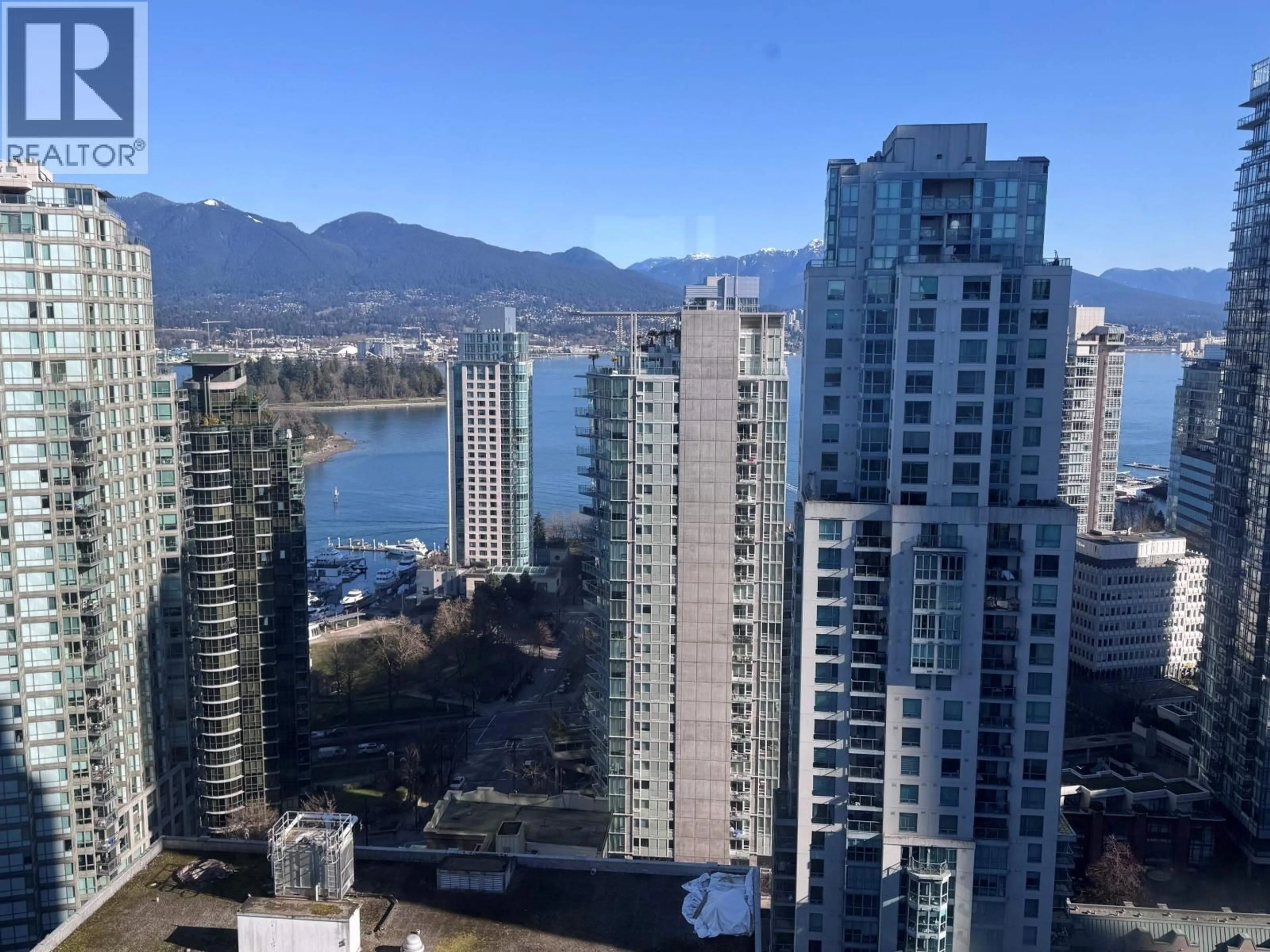 A pic from outside/outdoor area/front of a property/back of a property/a pic from drone, city buildings view from balcony for 2603 - 1288 GEORGIA STREET, Vancouver British Columbia V6E4R3