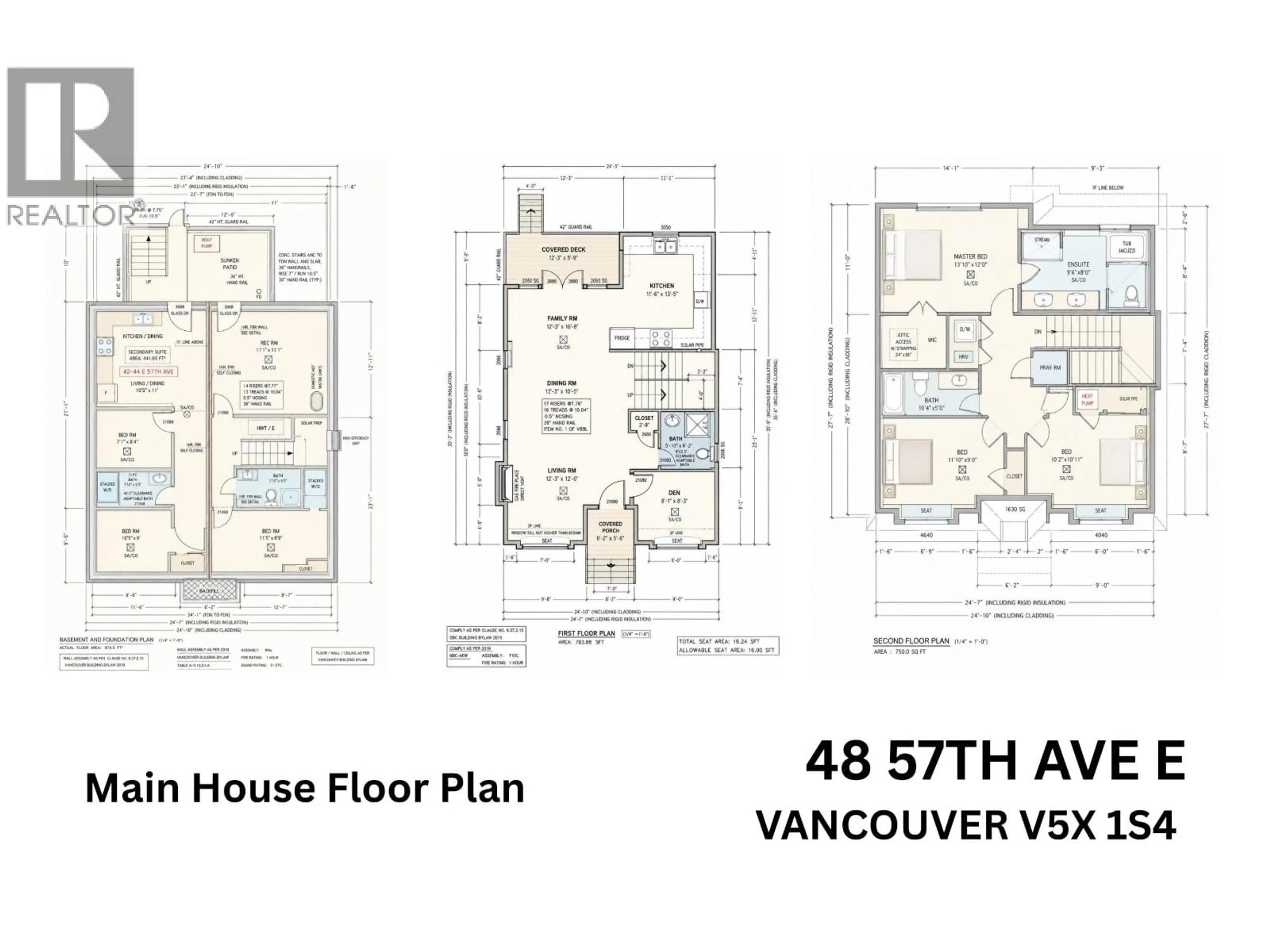 Floor plan for 48 57TH AVENUE, Vancouver British Columbia V5X1S4
