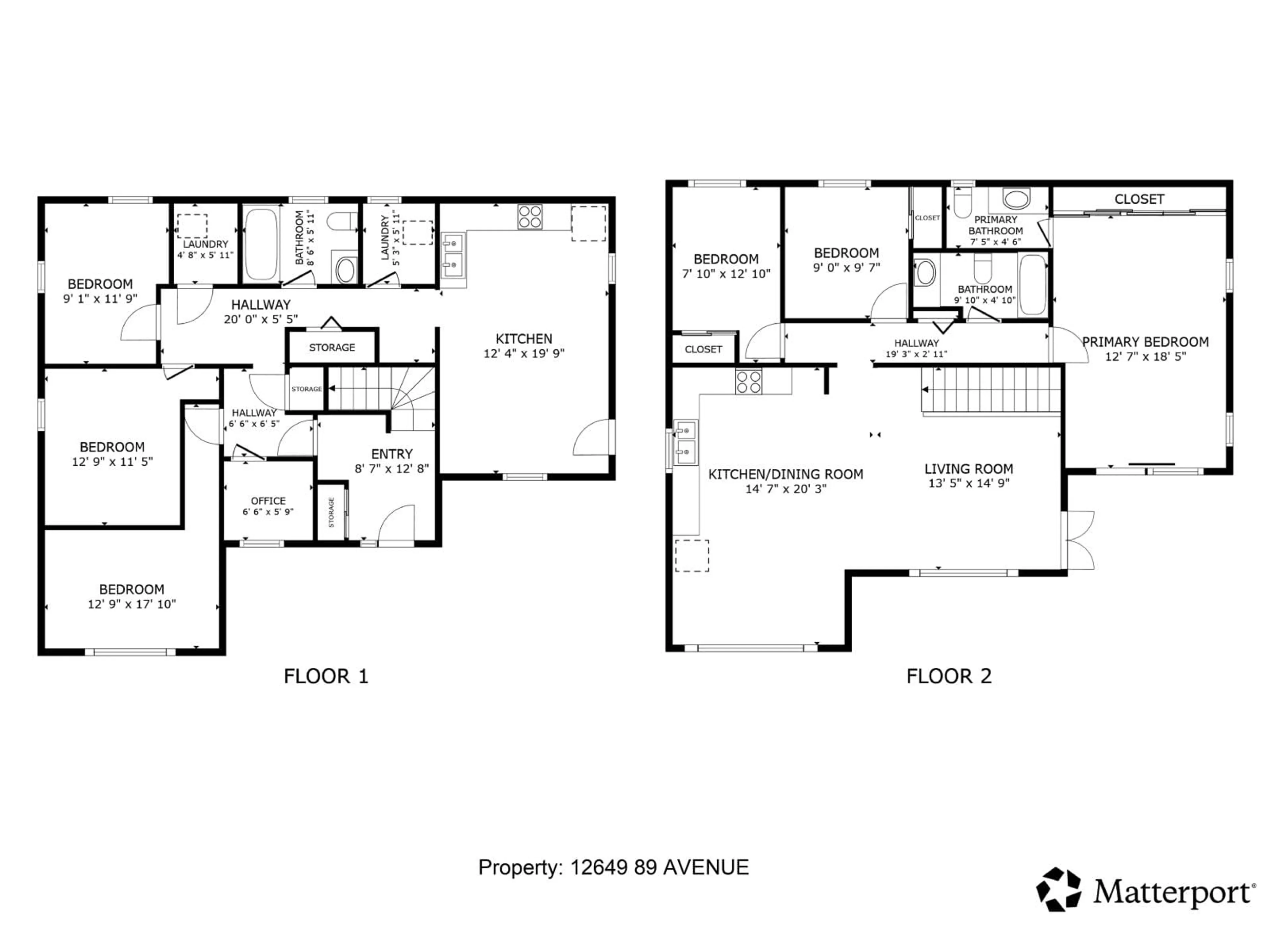 Floor plan for 12649 89 AVENUE, Surrey British Columbia V3V1A5