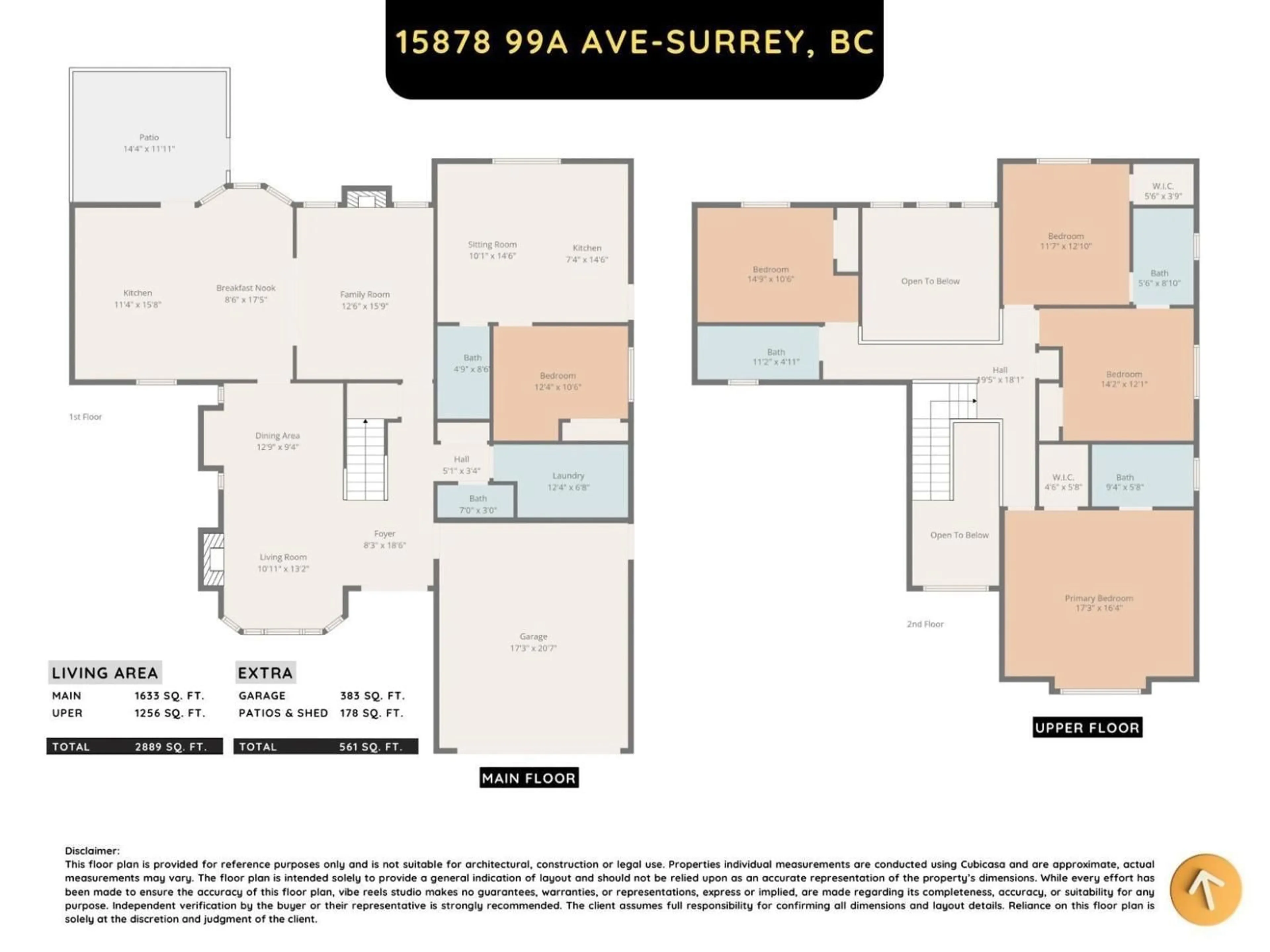 Floor plan for 15878 99A AVENUE, Surrey British Columbia V4N2A7