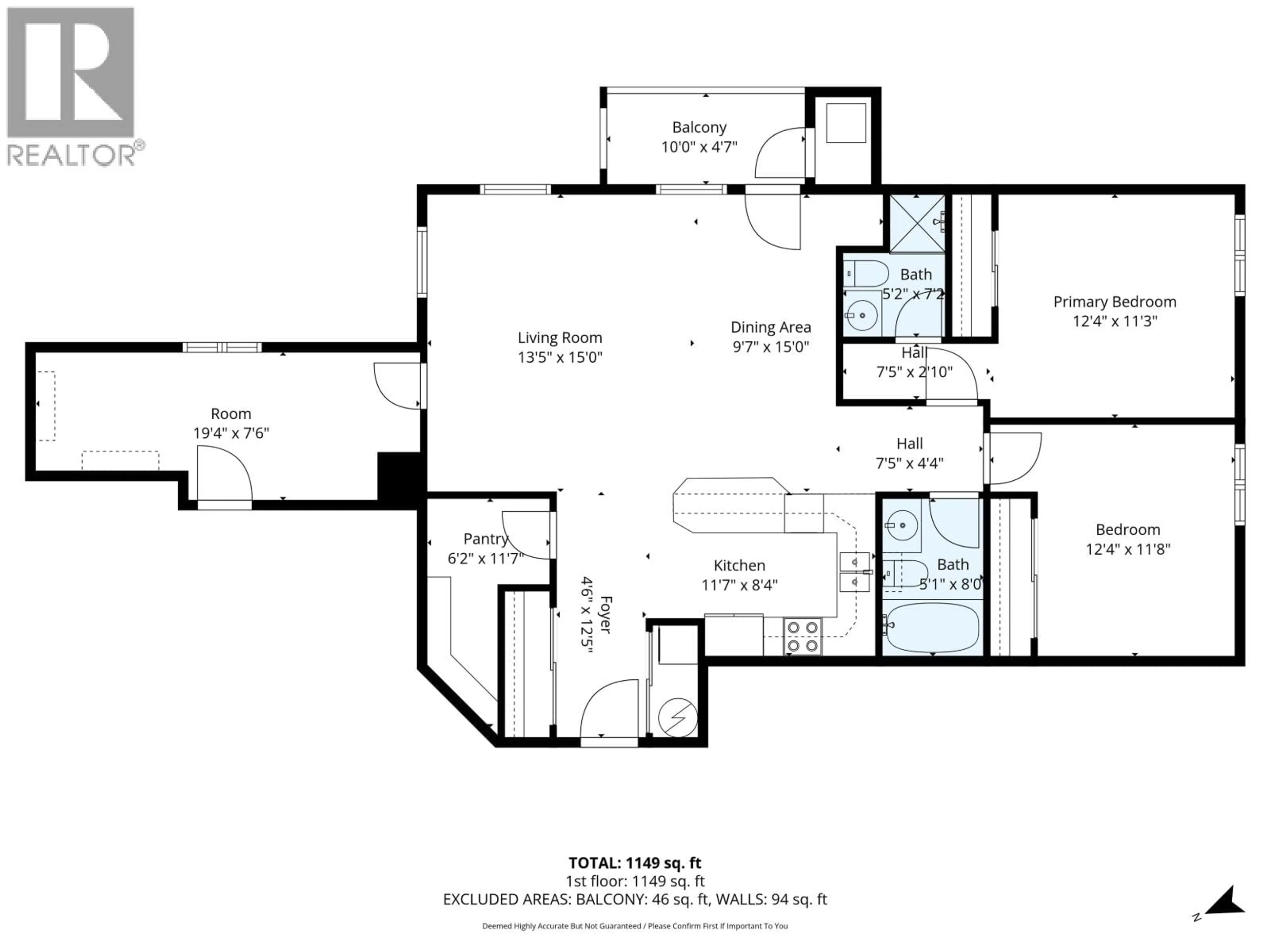 Floor plan for 301 - 1693 6TH AVENUE, Prince George British Columbia V2L3N5