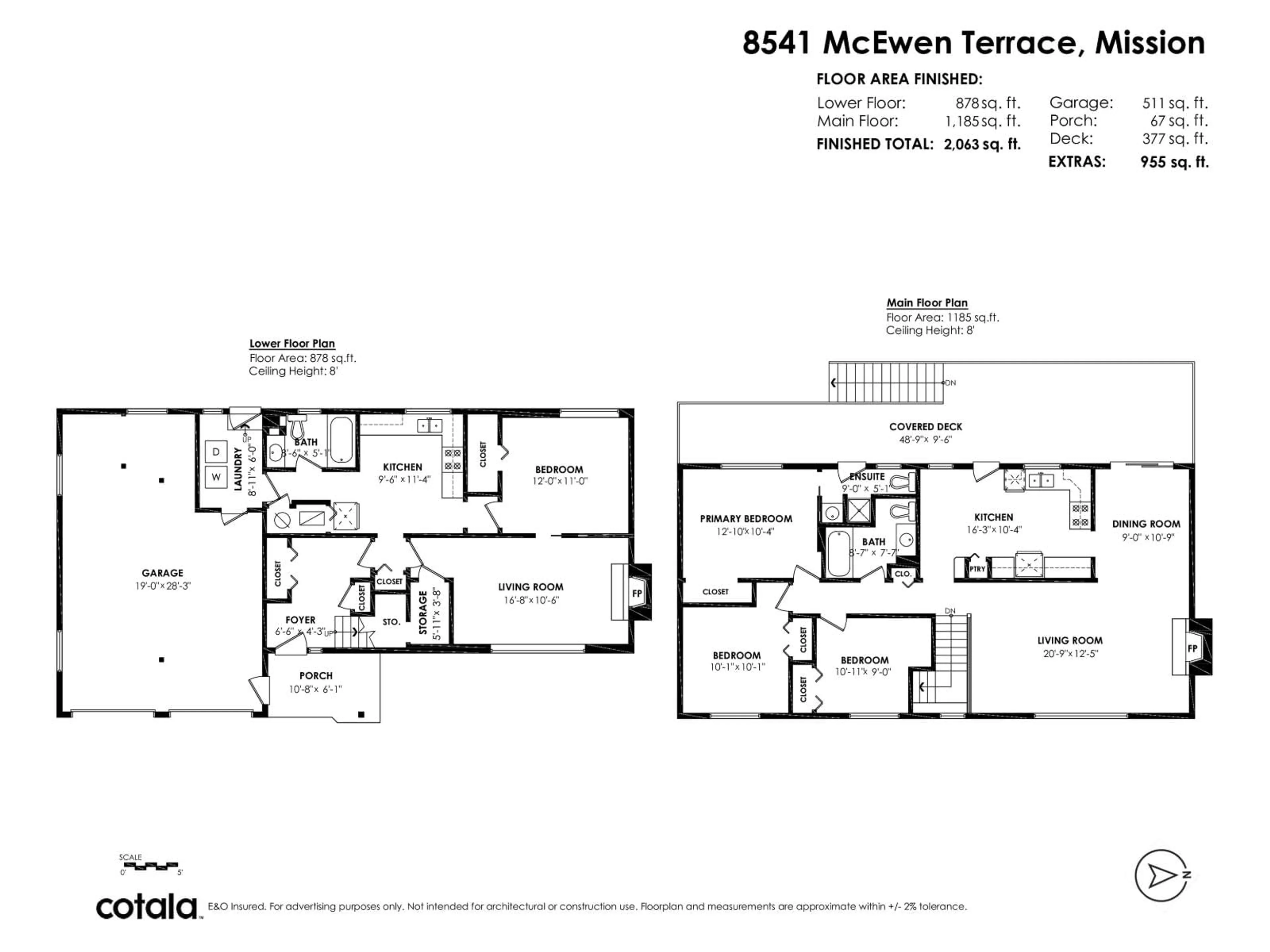 Floor plan for 8541 MCEWEN TERRACE, Mission British Columbia V2V6R2