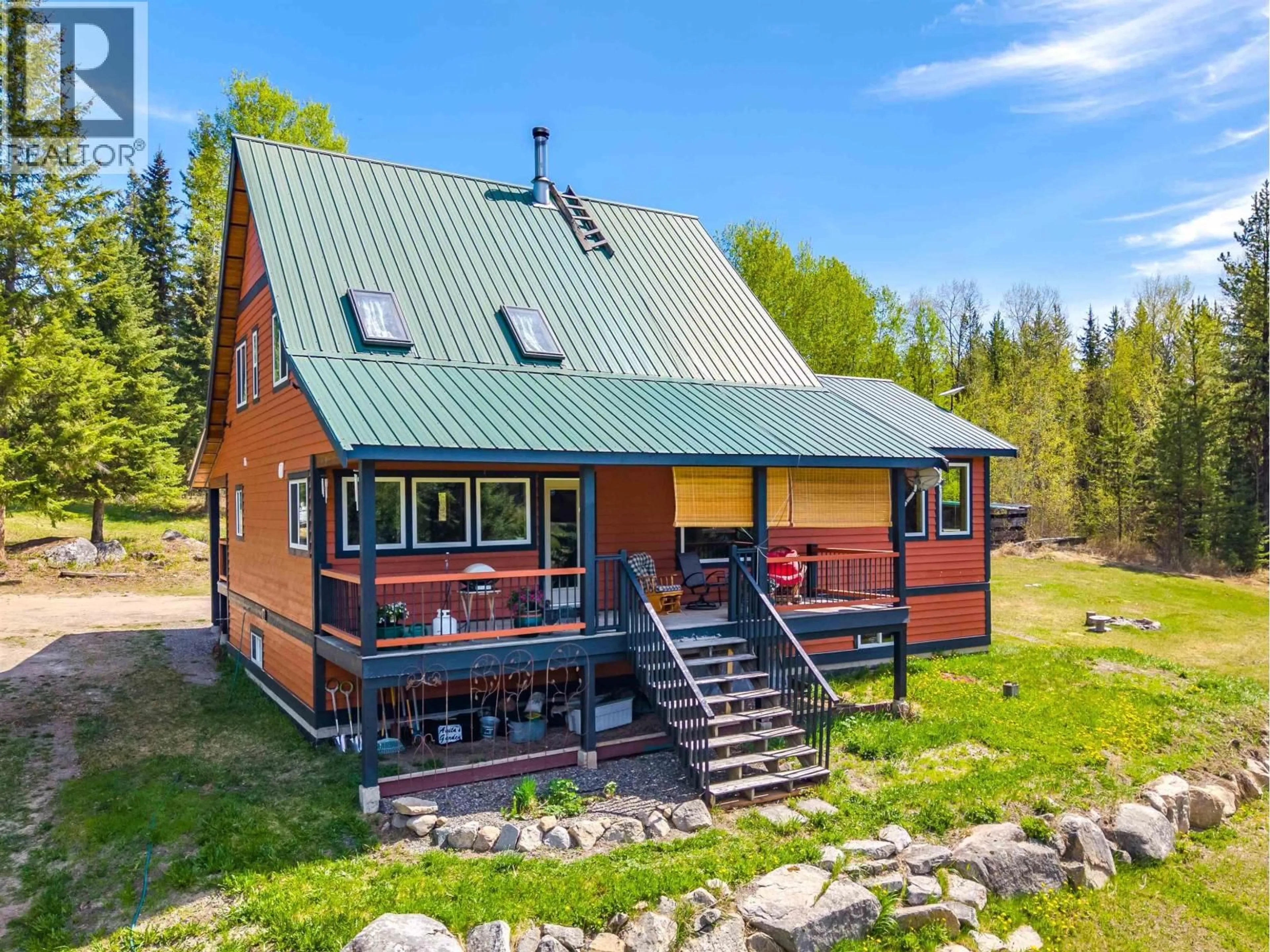 A pic from outside/outdoor area/front of a property/back of a property/a pic from drone, building for 3382 BRADLEY CREEK ROAD, Forest Grove British Columbia V0K1M0
