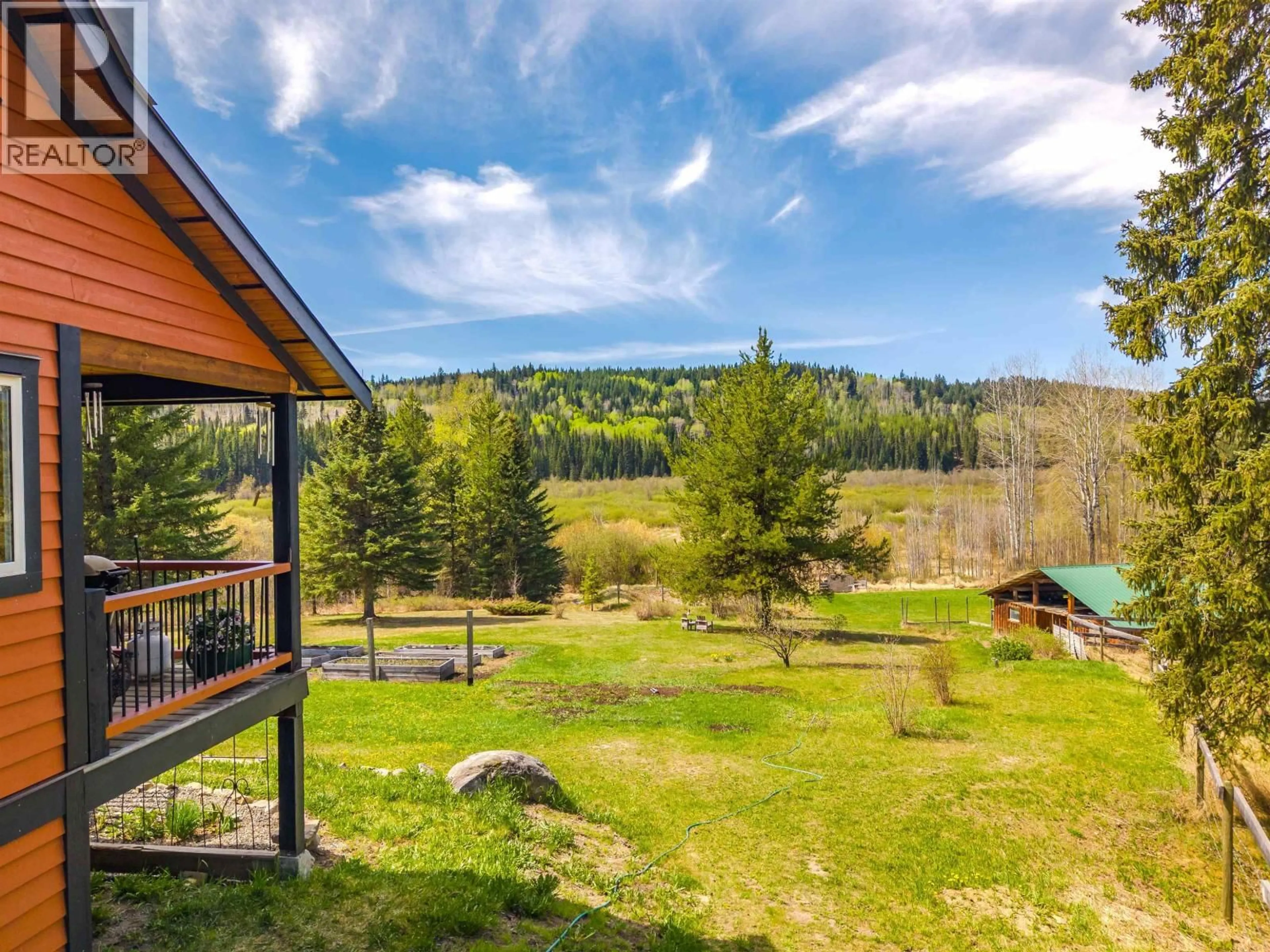 A pic from outside/outdoor area/front of a property/back of a property/a pic from drone, water/lake/river/ocean view for 3382 BRADLEY CREEK ROAD, Forest Grove British Columbia V0K1M0
