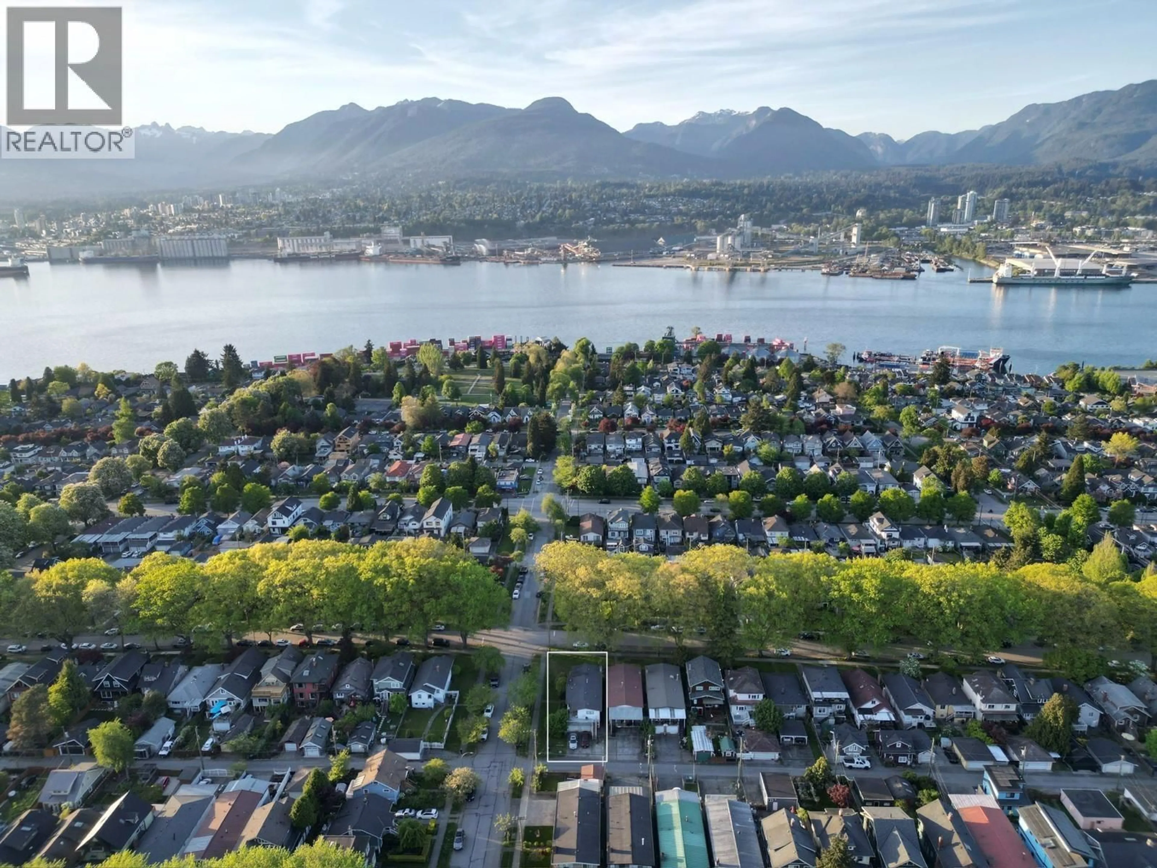 A pic from outside/outdoor area/front of a property/back of a property/a pic from drone, water/lake/river/ocean view for 268 SLOCAN STREET, Vancouver British Columbia V5K4Y1
