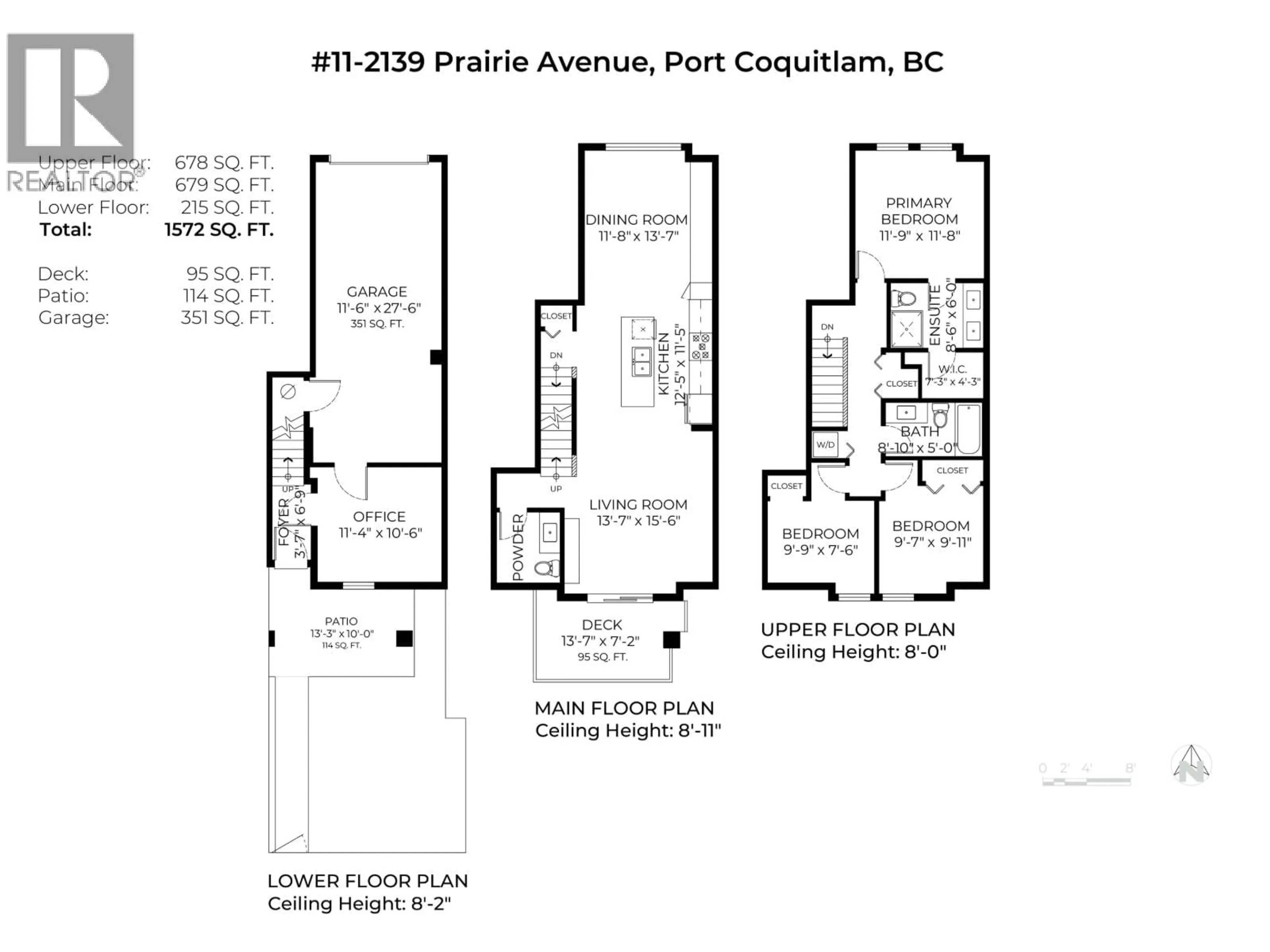Floor plan for 11 - 2139 PRAIRIE AVENUE, Port Coquitlam British Columbia V3B0M7