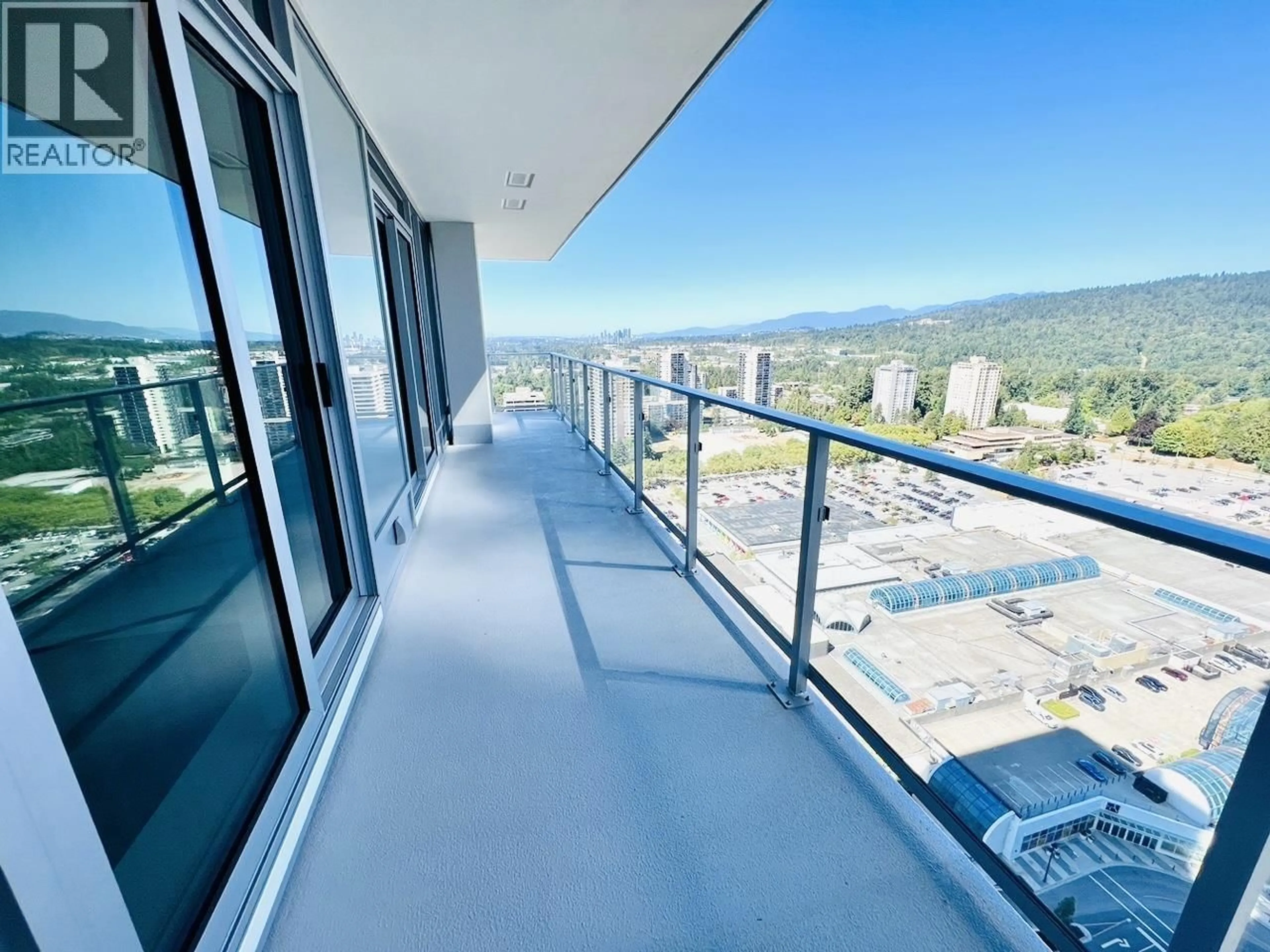 Balcony in the apartment, city buildings view from balcony for 2510 - 3833 EVERGREEN PLACE, Burnaby British Columbia V3J0M2
