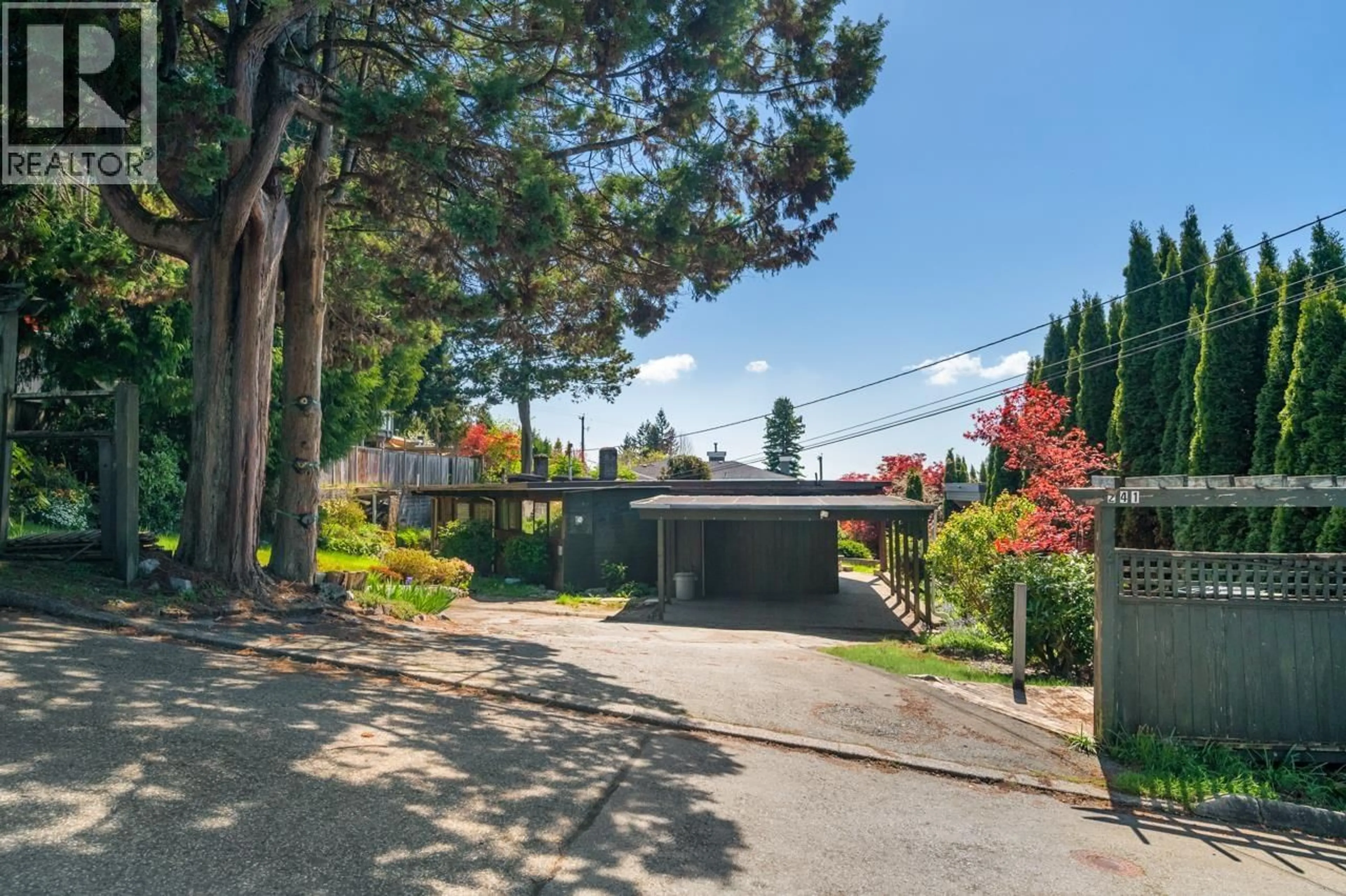A pic from outside/outdoor area/front of a property/back of a property/a pic from drone, street for 241 BALMORAL ROAD, North Vancouver British Columbia V7N2T9