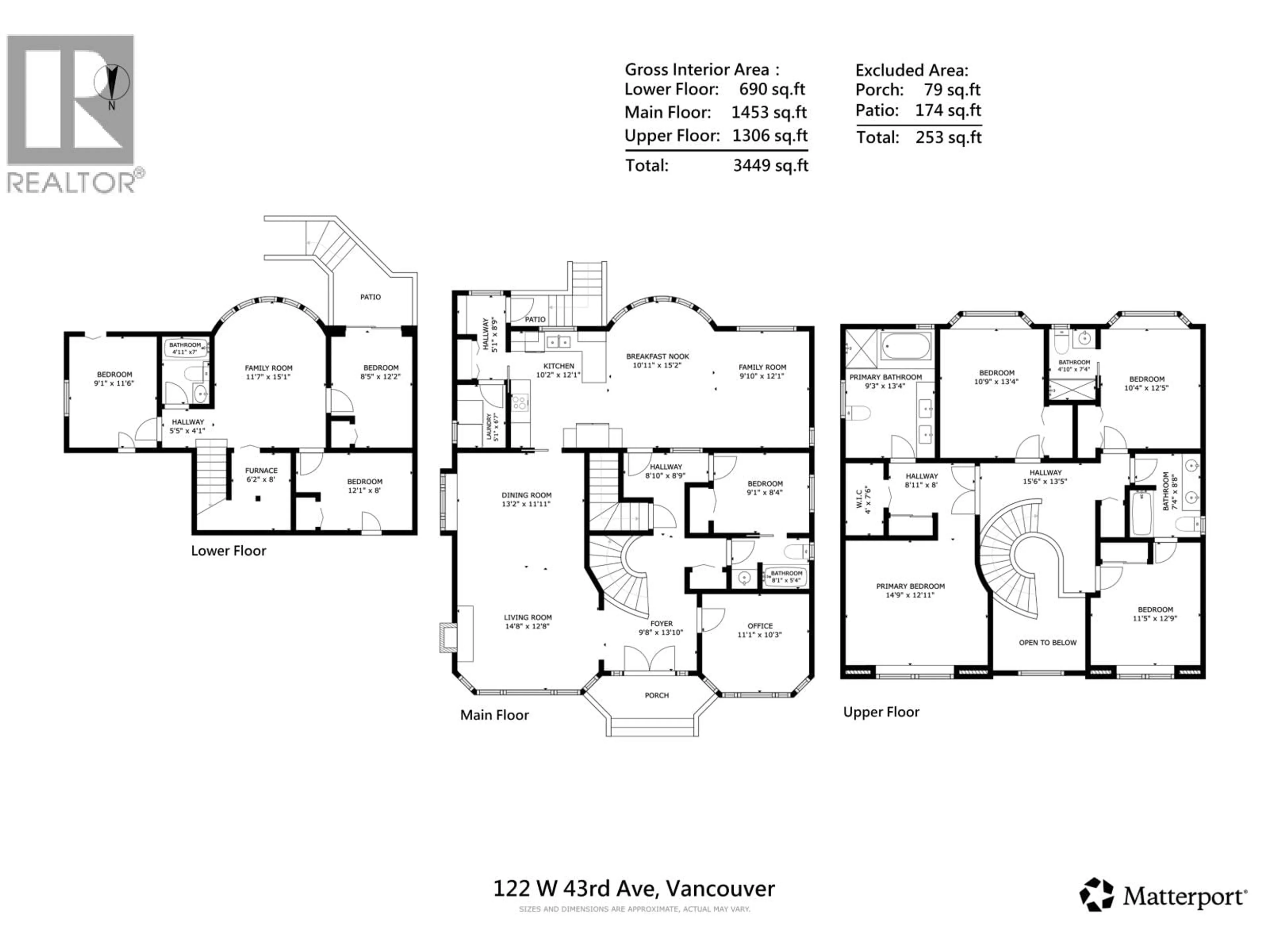 Floor plan for 122 43RD AVENUE, Vancouver British Columbia V5Y2T7