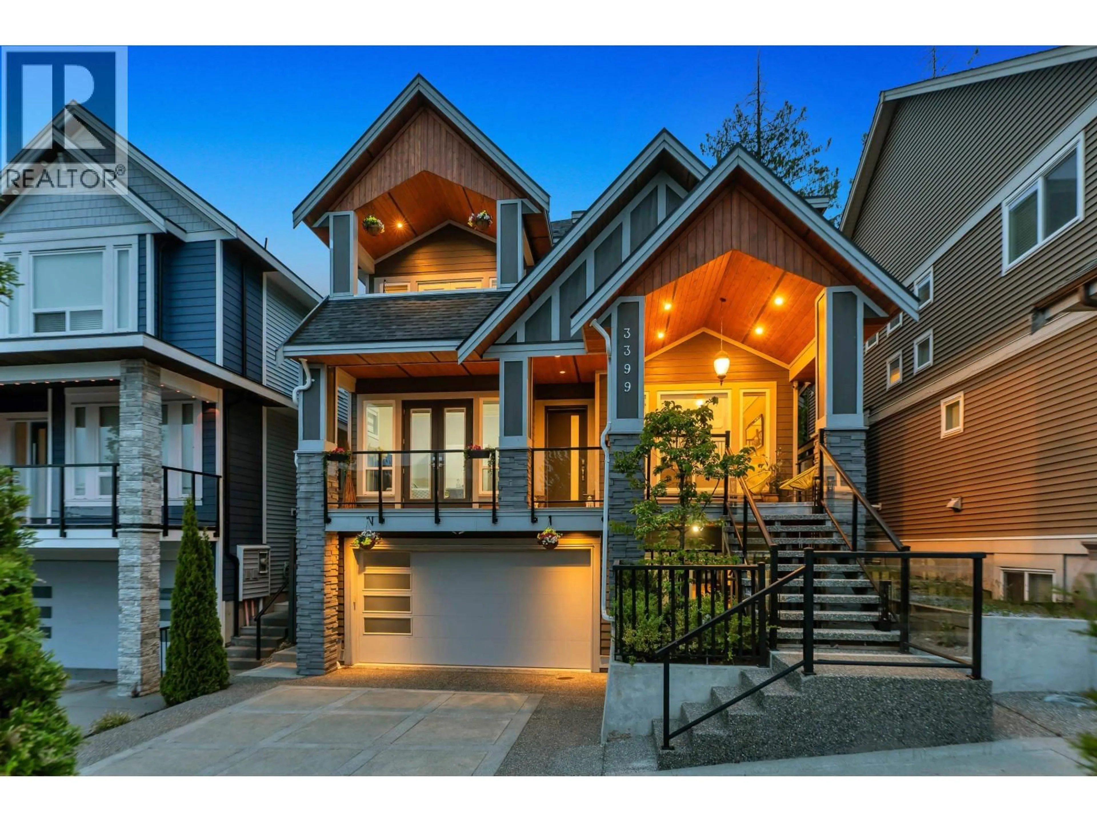Home with brick exterior material, street for 3399 DERBYSHIRE AVENUE, Coquitlam British Columbia V3E0G3