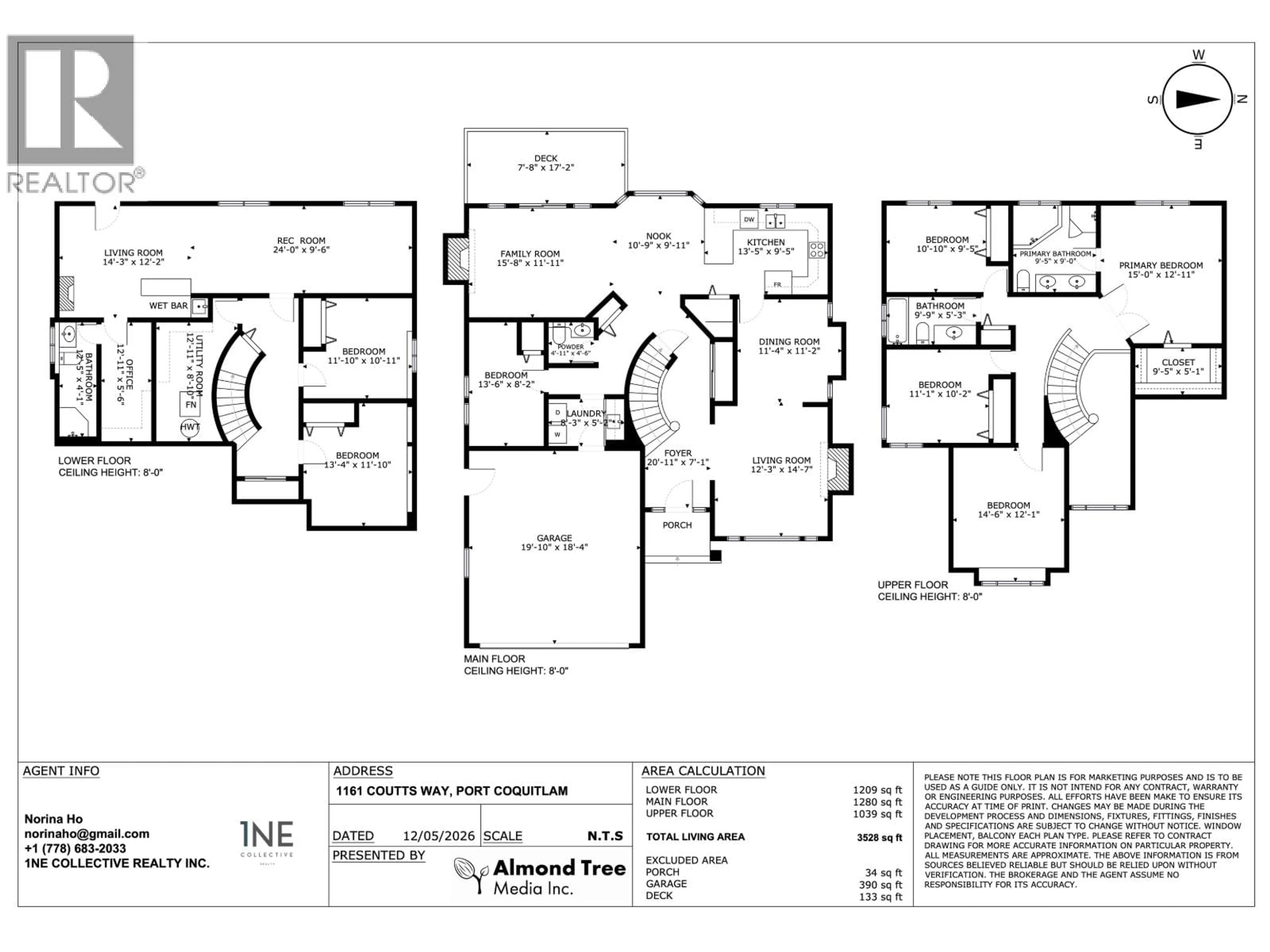 Floor plan for 1161 COUTTS WAY, Port Coquitlam British Columbia V3C6B6