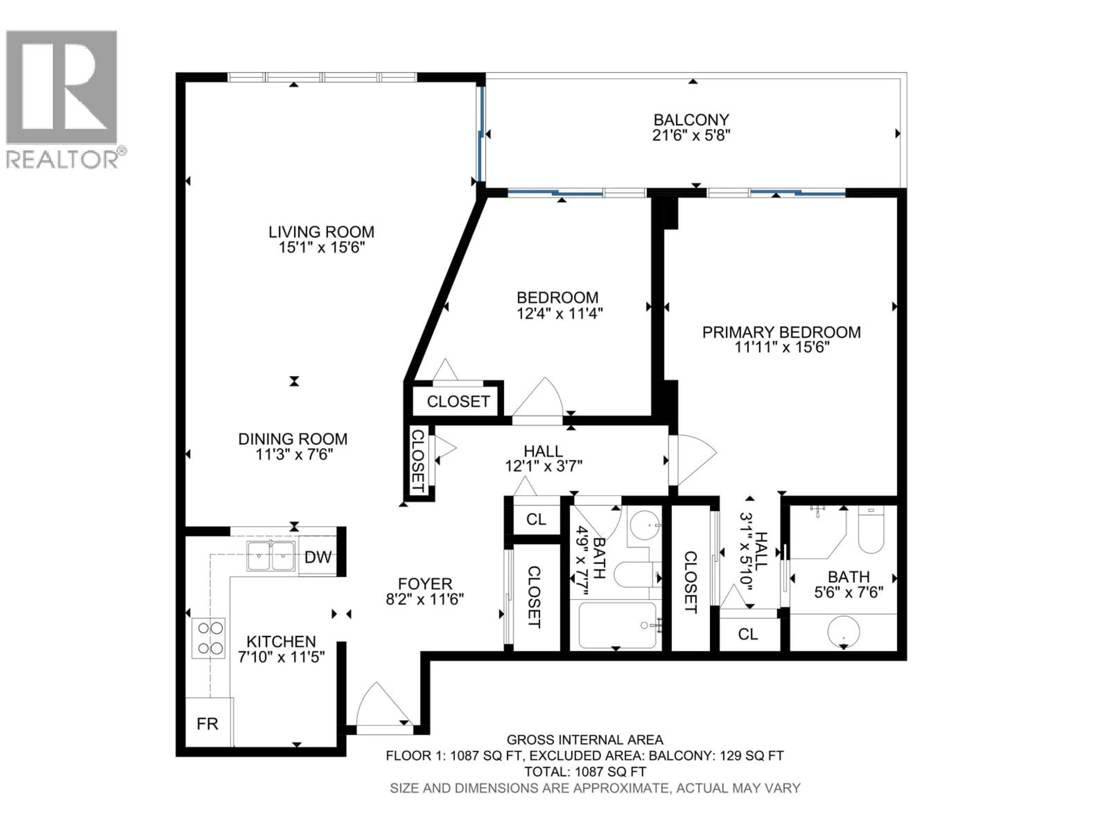 Floor plan for 2007 - 6055 NELSON AVENUE, Burnaby British Columbia V5H4L4
