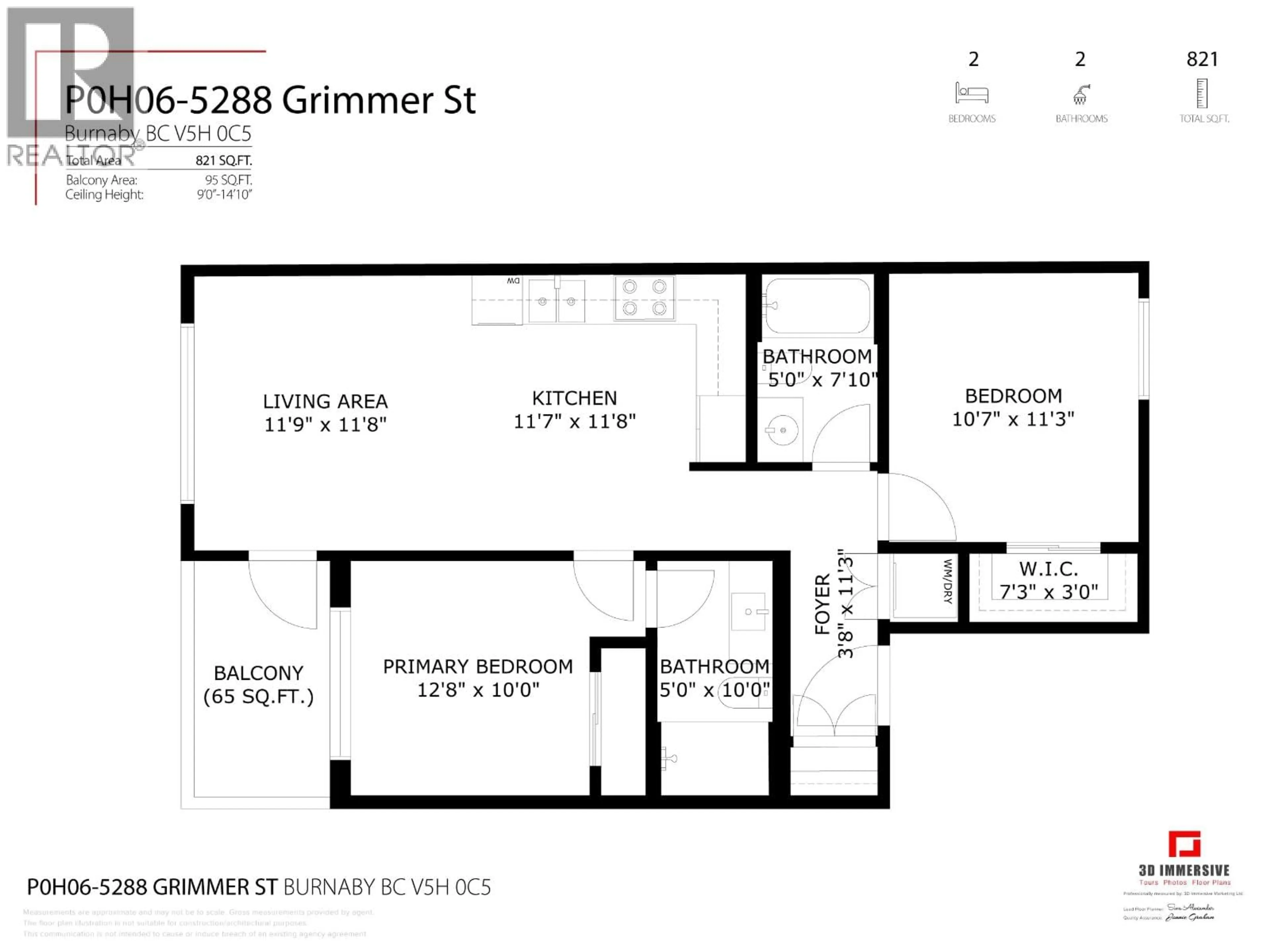 Floor plan for P0H06 - 5288 GRIMMER STREET, Burnaby British Columbia V5H0C5