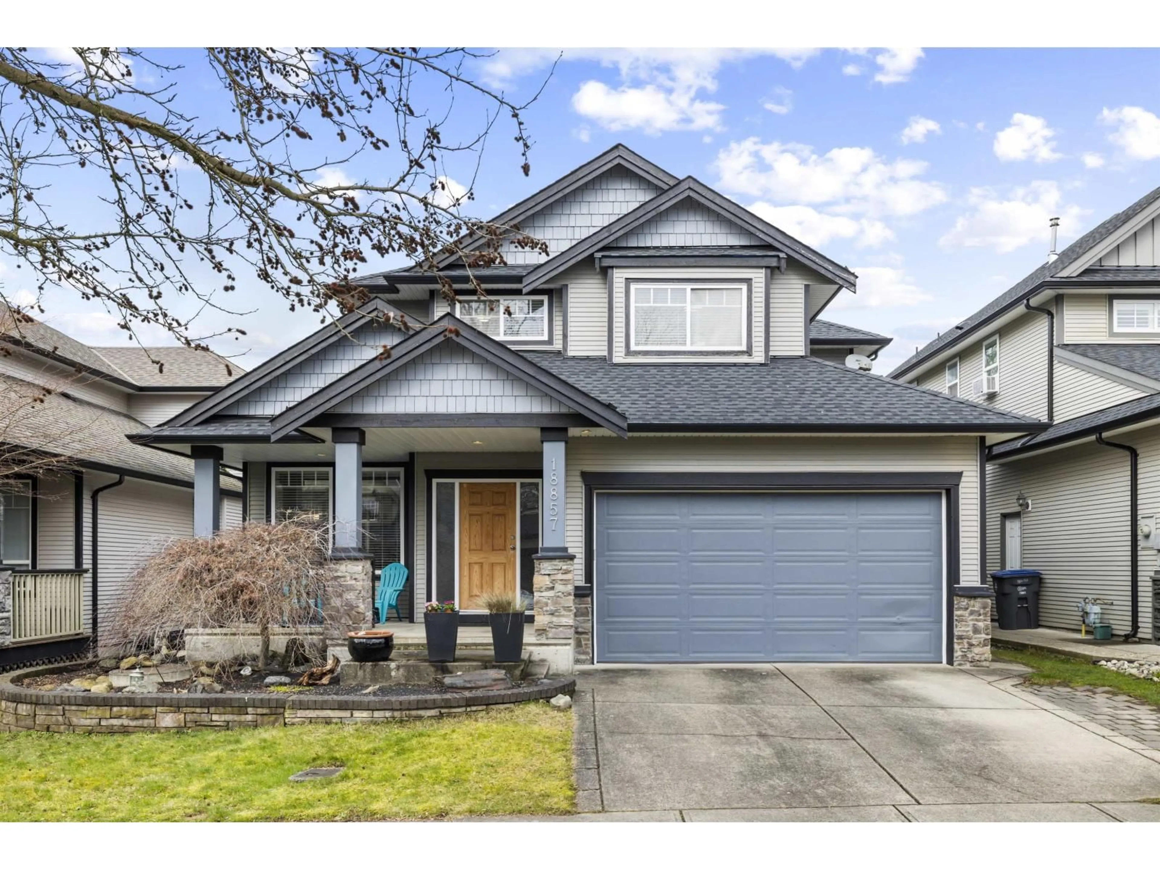Home with vinyl exterior material, street for 18857 70A AVENUE, Surrey British Columbia V4N5M5