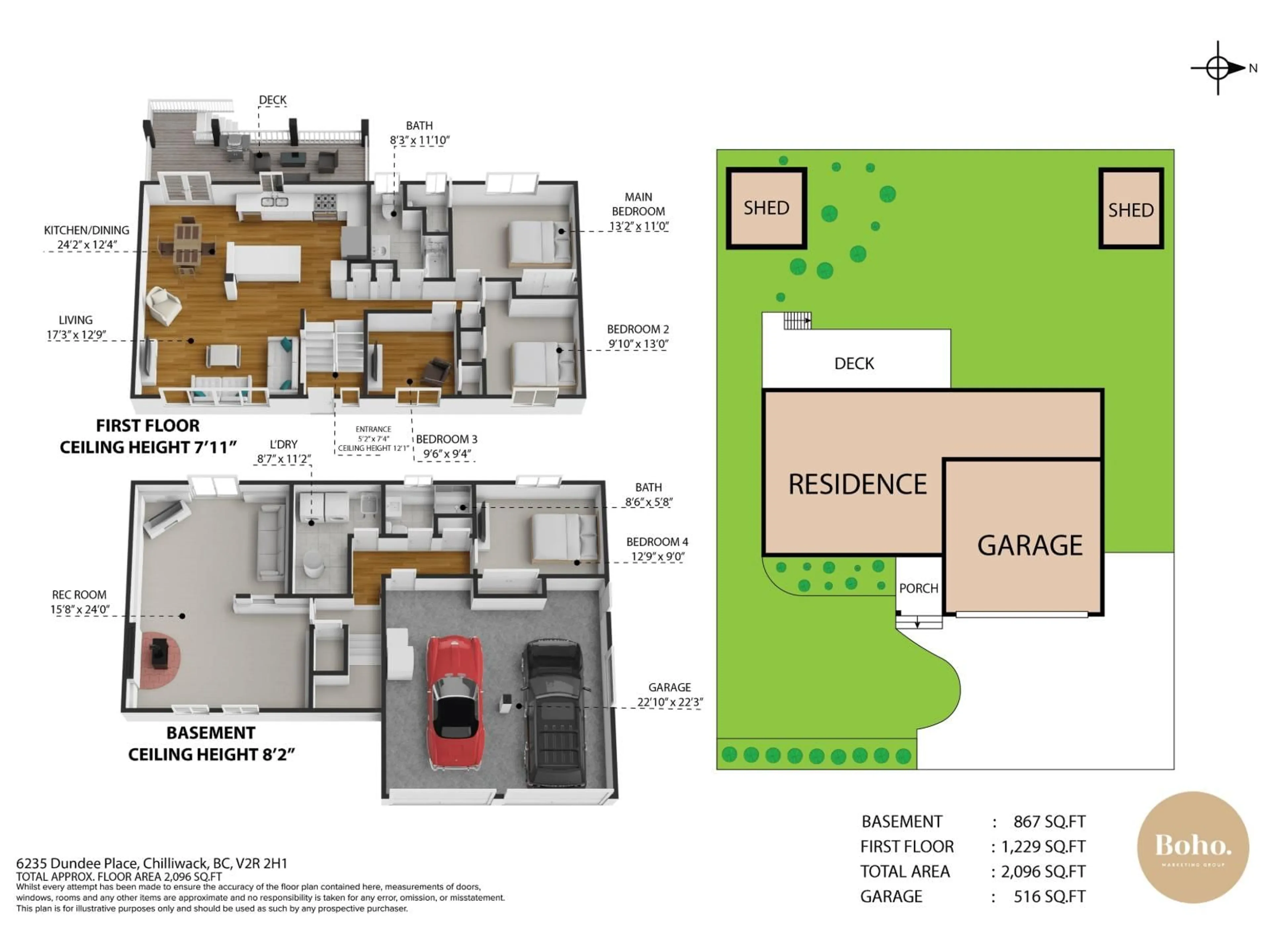 Floor plan for 6235 DUNDEE PLACE, Chilliwack British Columbia V2R2H1