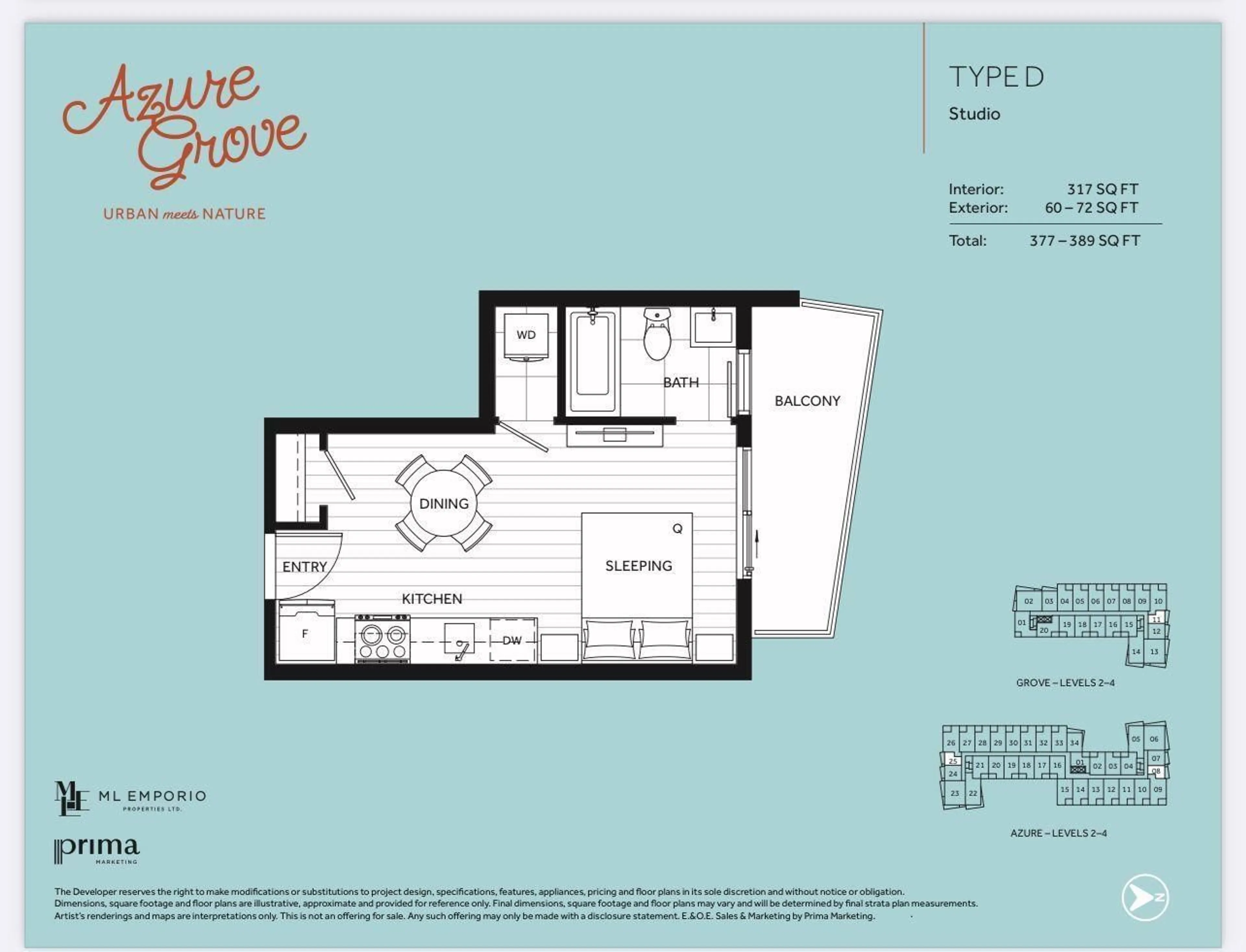 Floor plan for B308 - 20117 84 AVENUE, Langley British Columbia V2Y2B8