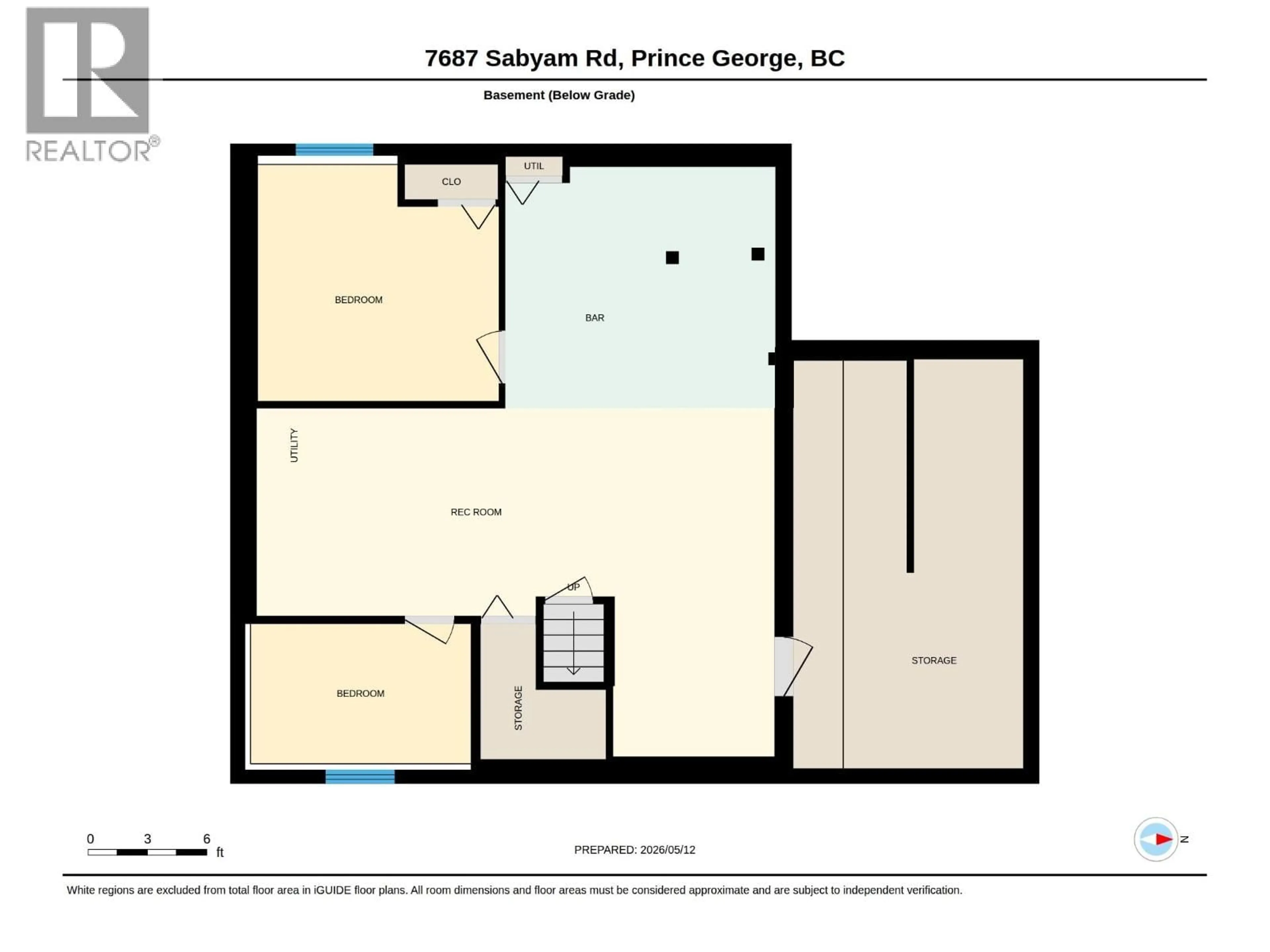 Floor plan for 7687 SABYAM ROAD, Prince George British Columbia V2K2K4