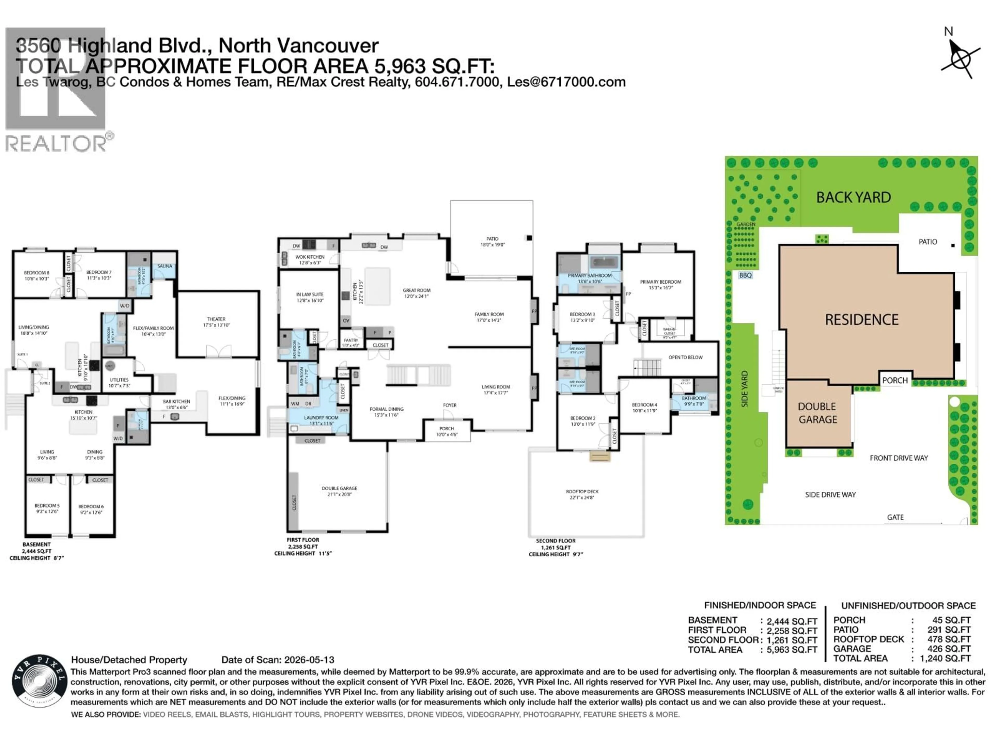 Floor plan for 3560 HIGHLAND BOULEVARD, North Vancouver British Columbia V7R2Y6