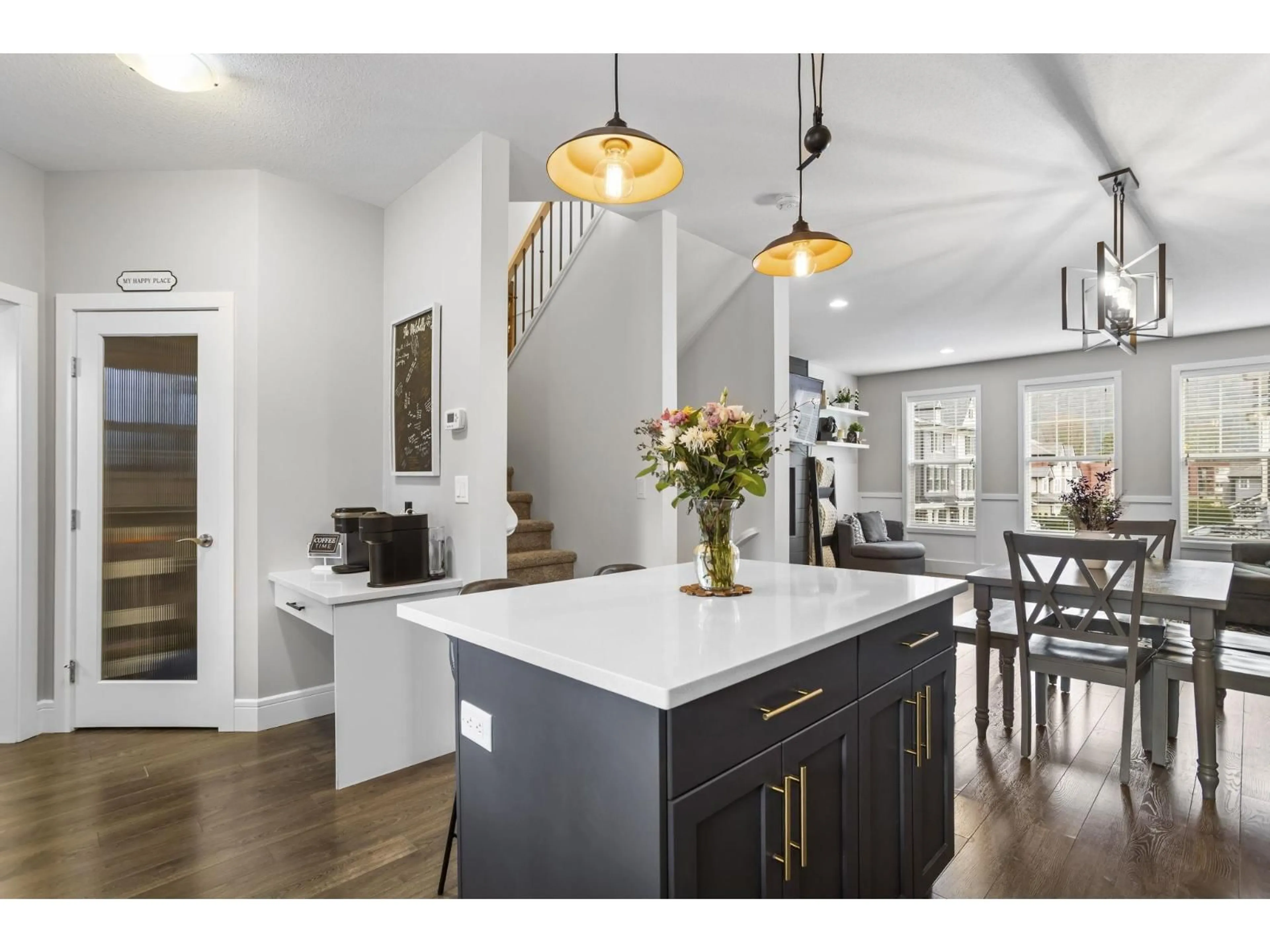 Open concept kitchen, wood/laminate floor for 16 - 1640 MACKAY CRESCENT, Agassiz British Columbia V0M1A3