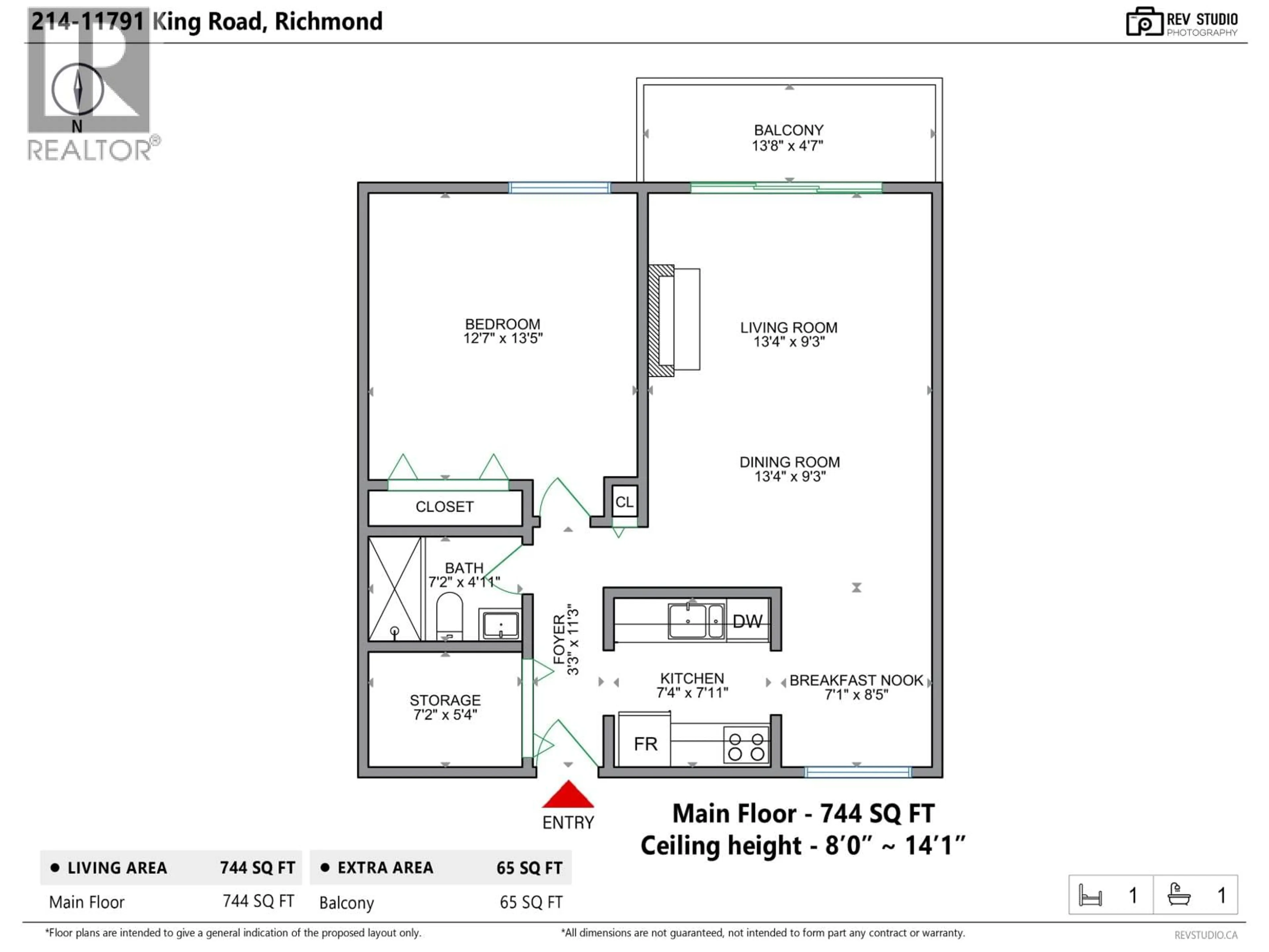 Floor plan for 214 - 11791 KING ROAD, Richmond British Columbia V7A3B5