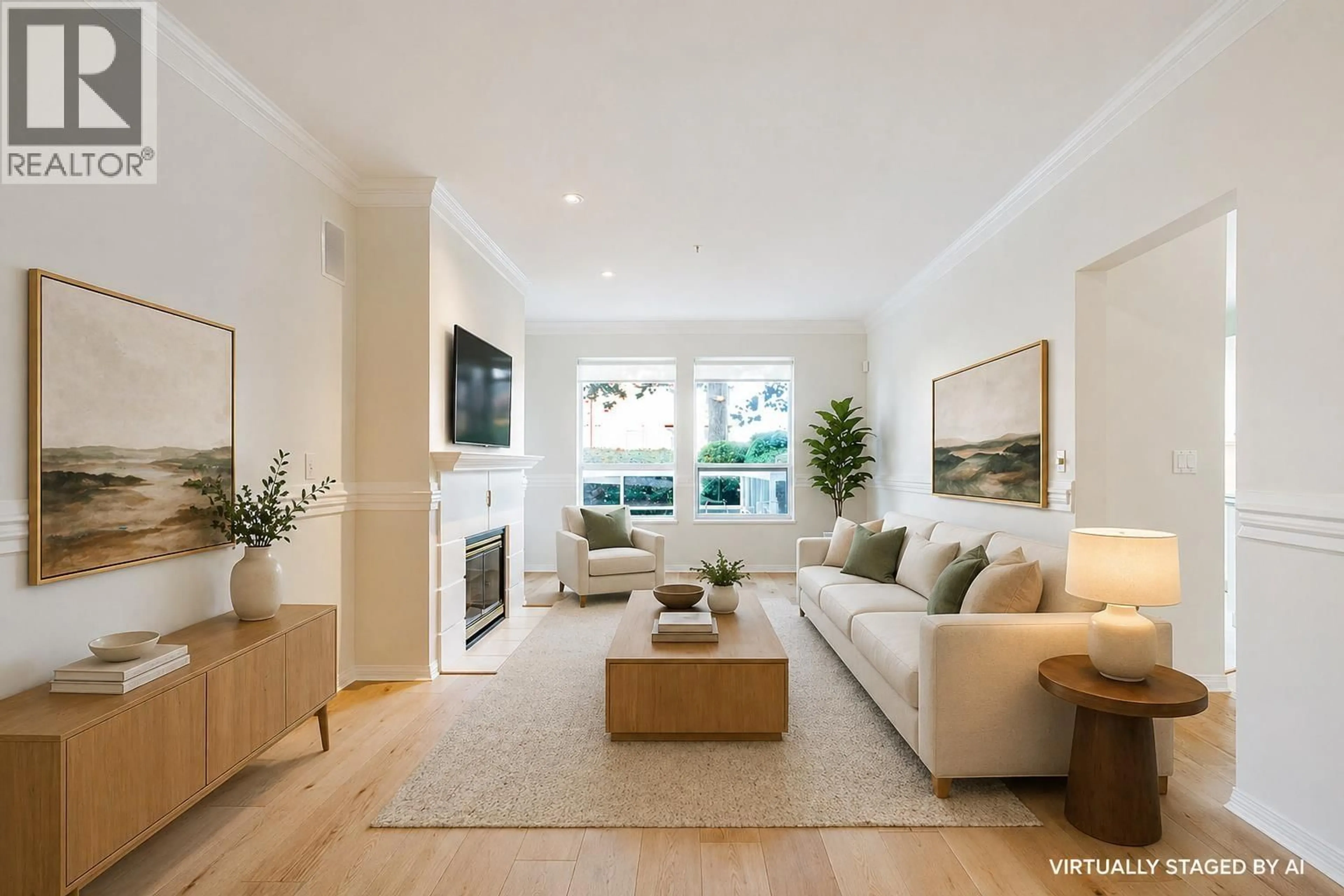 Living room with furniture, unknown for 106 - 12911 RAILWAY AVENUE, Richmond British Columbia V7E6L8