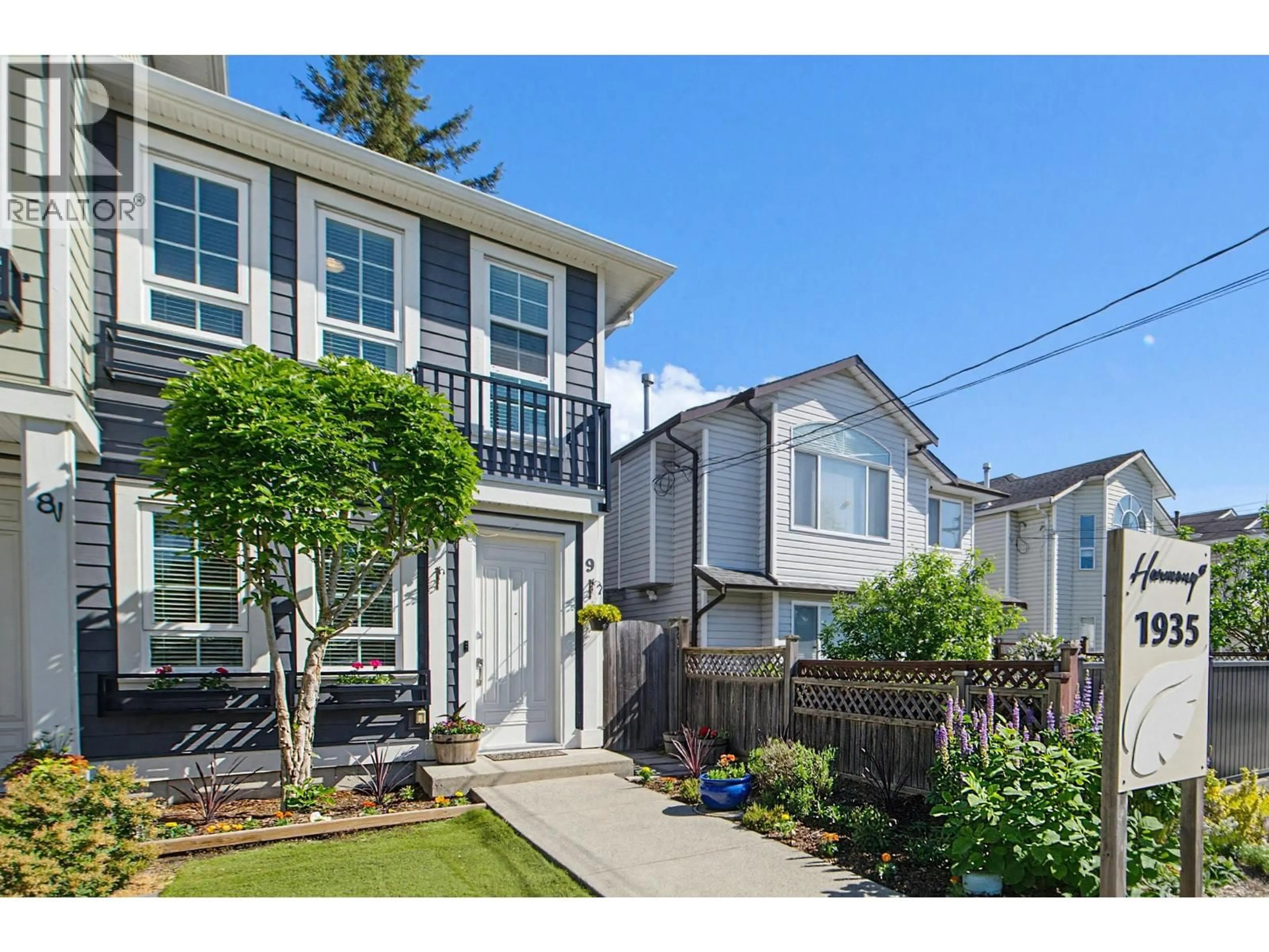 Home with vinyl exterior material, street for 9 - 1935 MANNING AVENUE, Port Coquitlam British Columbia V3B1L3
