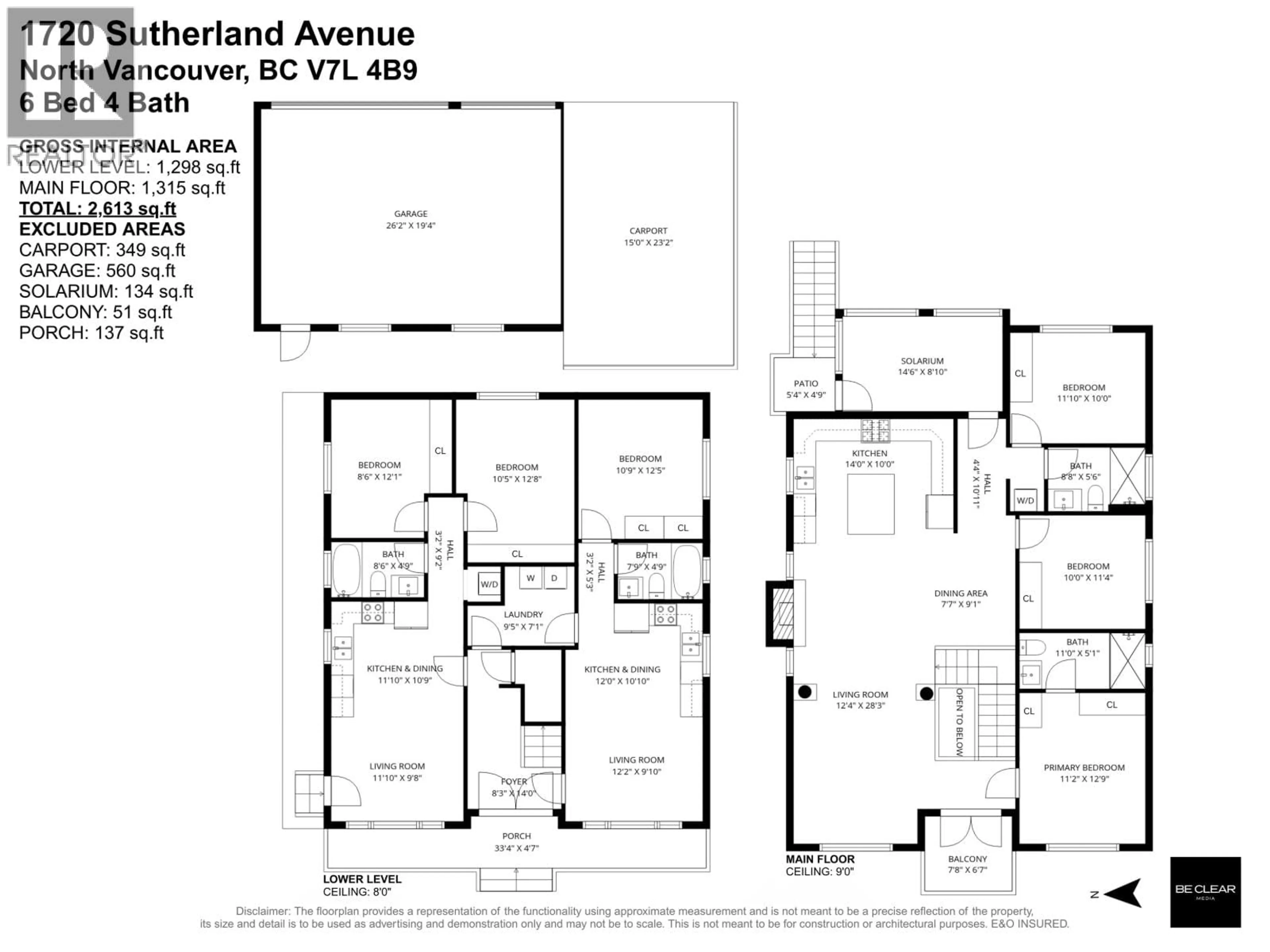 Floor plan for 1720 SUTHERLAND AVENUE, North Vancouver British Columbia V7L4B9
