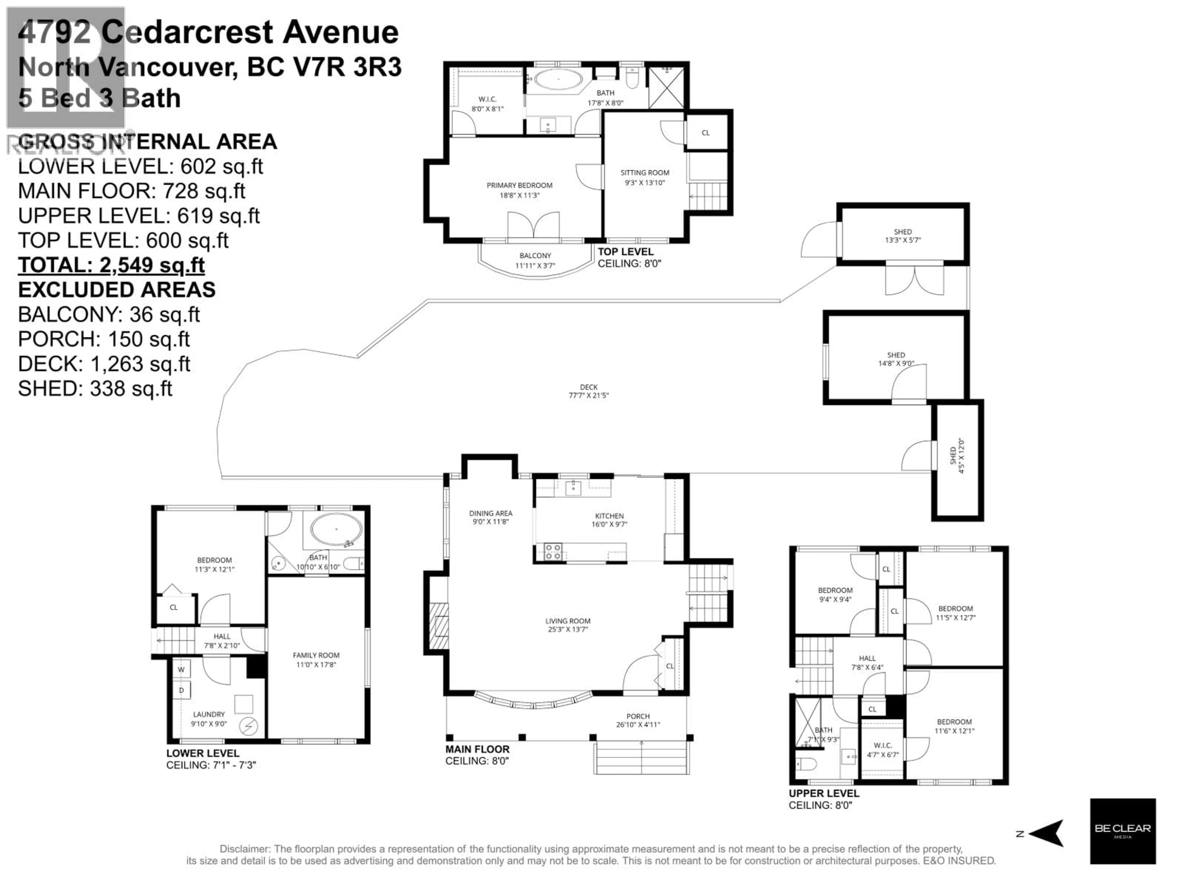 Floor plan for 4792 CEDARCREST AVENUE, North Vancouver British Columbia V7R3R3