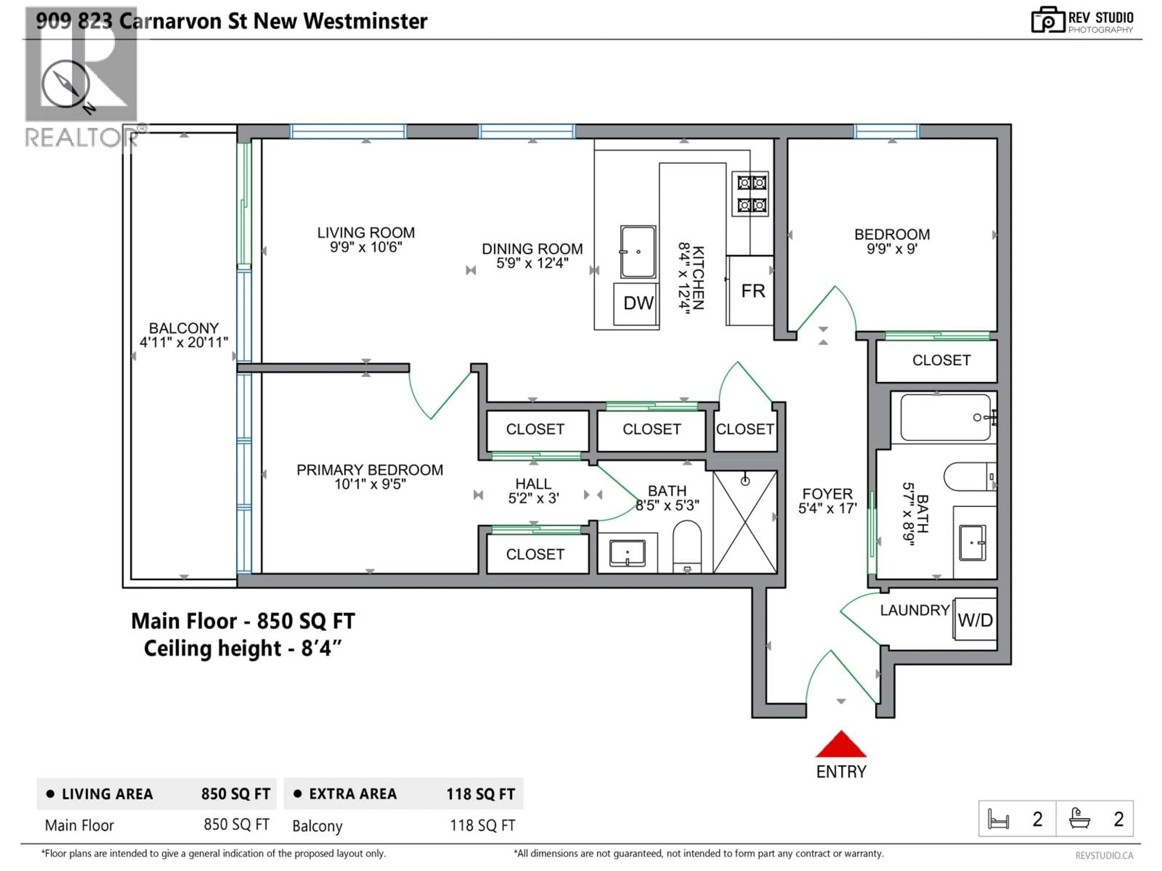 Floor plan for 909 - 823 CARNARVON STREET, New Westminster British Columbia V3M0N5