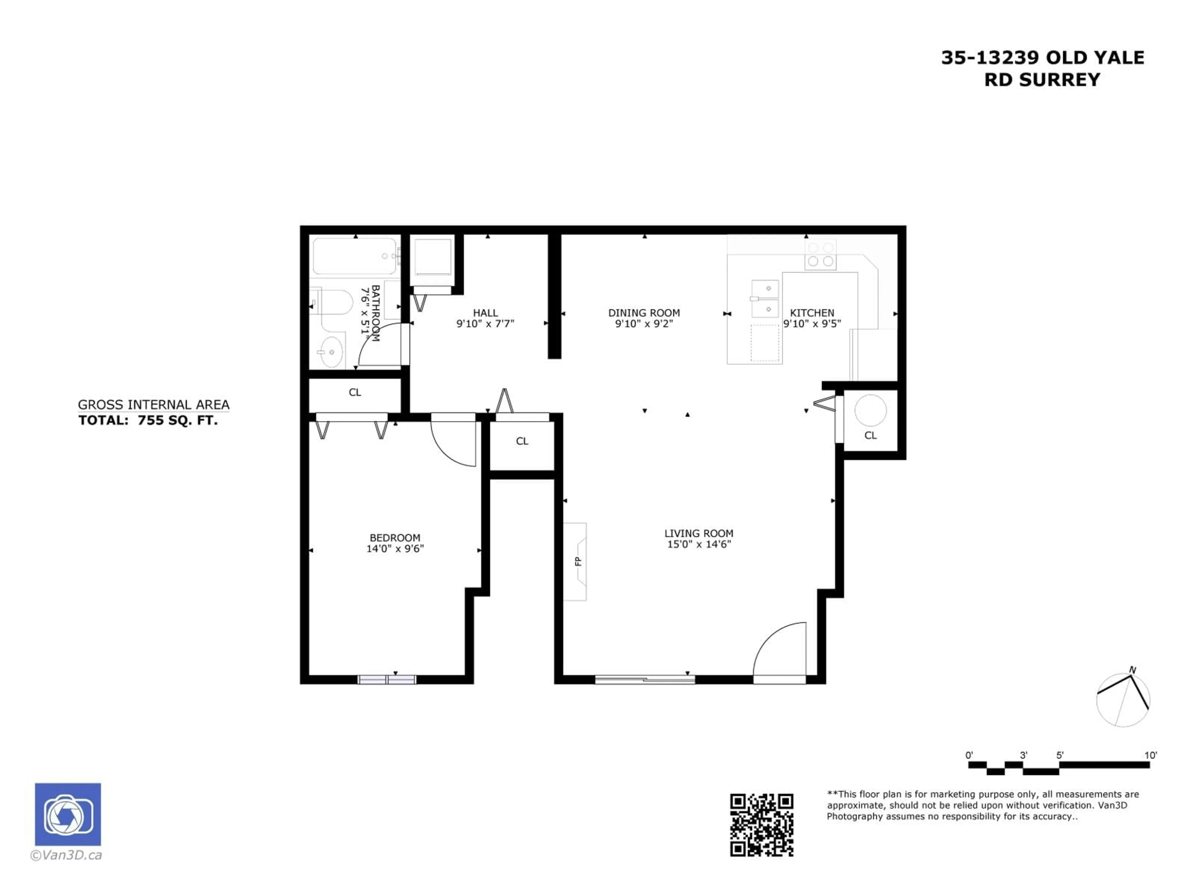 Floor plan for 35 - 13239 OLD YALE ROAD, Surrey British Columbia V3T3C5