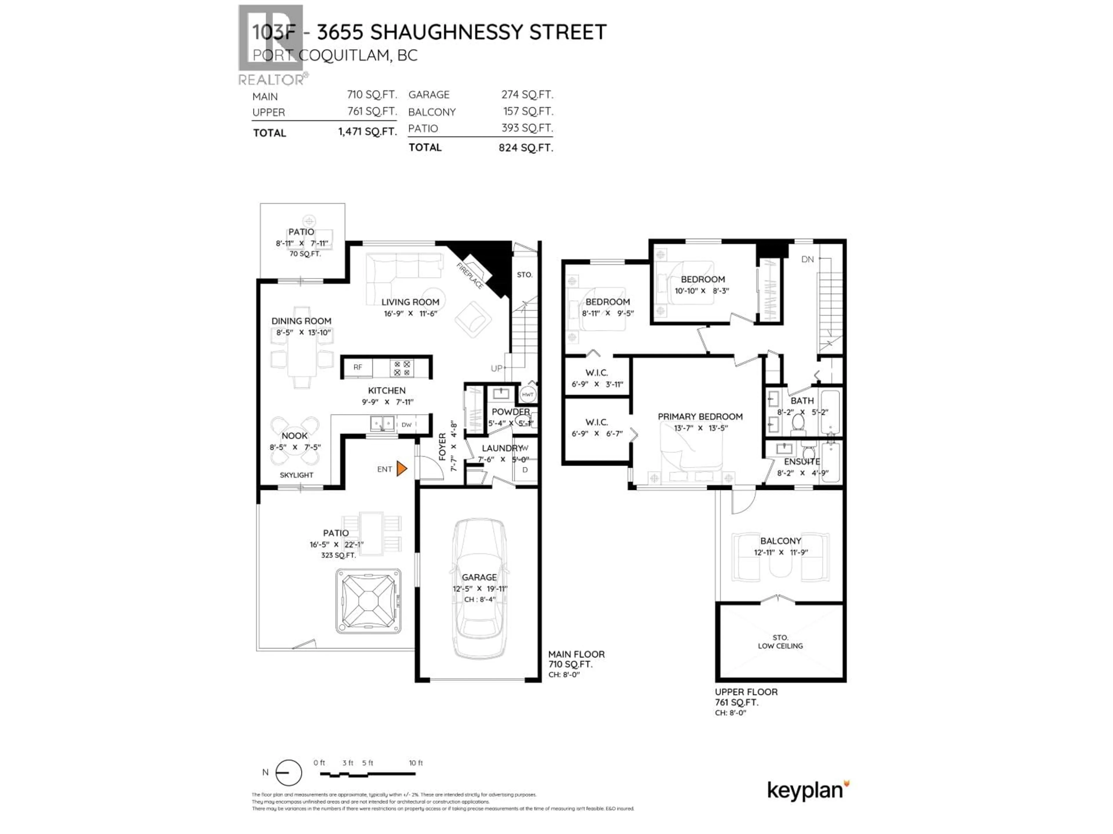 Floor plan for 103F - 3655 SHAUGHNESSY STREET, Port Coquitlam British Columbia V3B6C8