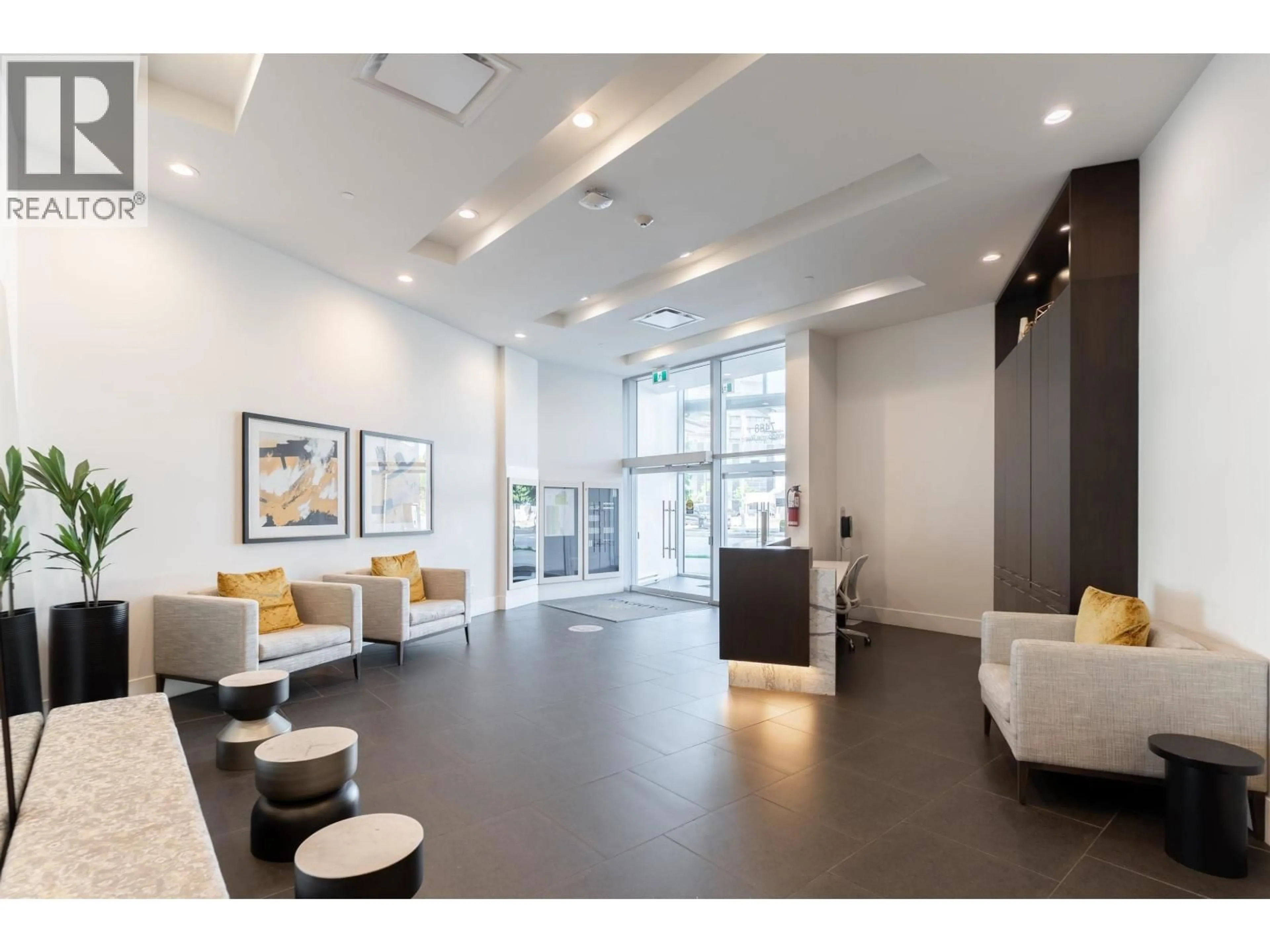 Lobby for 709 - 7488 LANSDOWNE ROAD, Richmond British Columbia V7C0B9