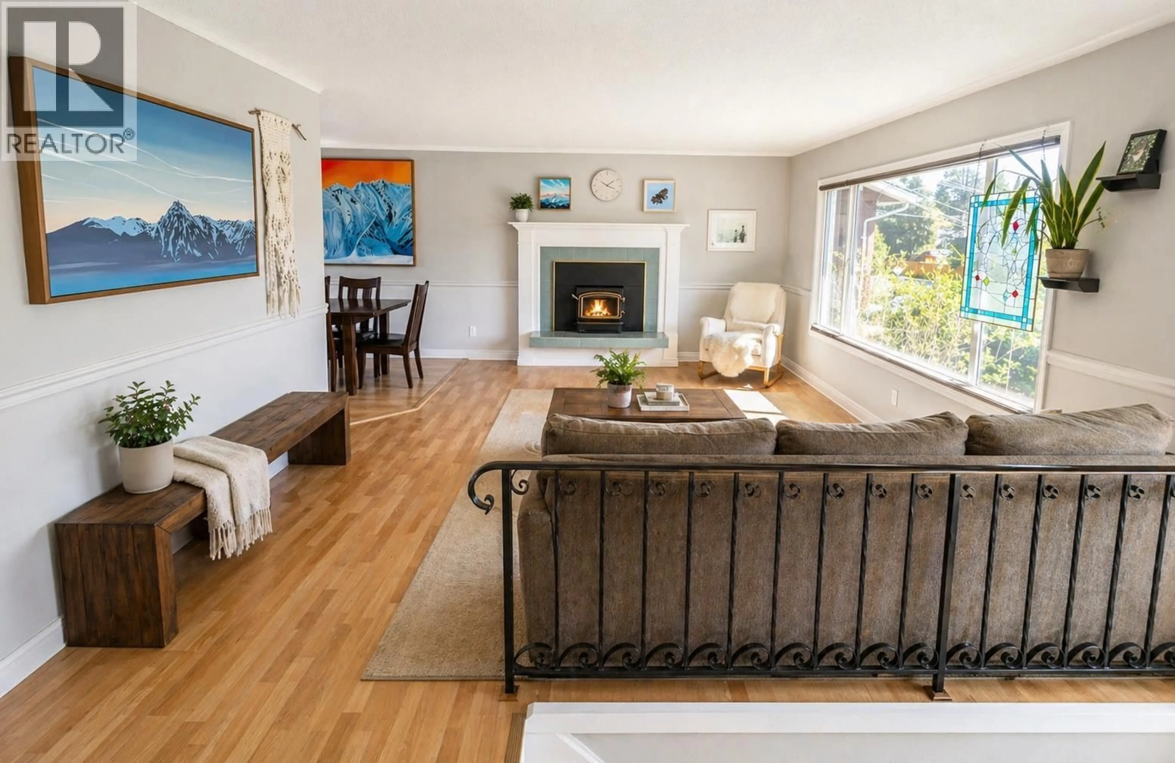 Living room with furniture, wood/laminate floor for 5010 LANFEAR DRIVE, Terrace British Columbia V8G3H6