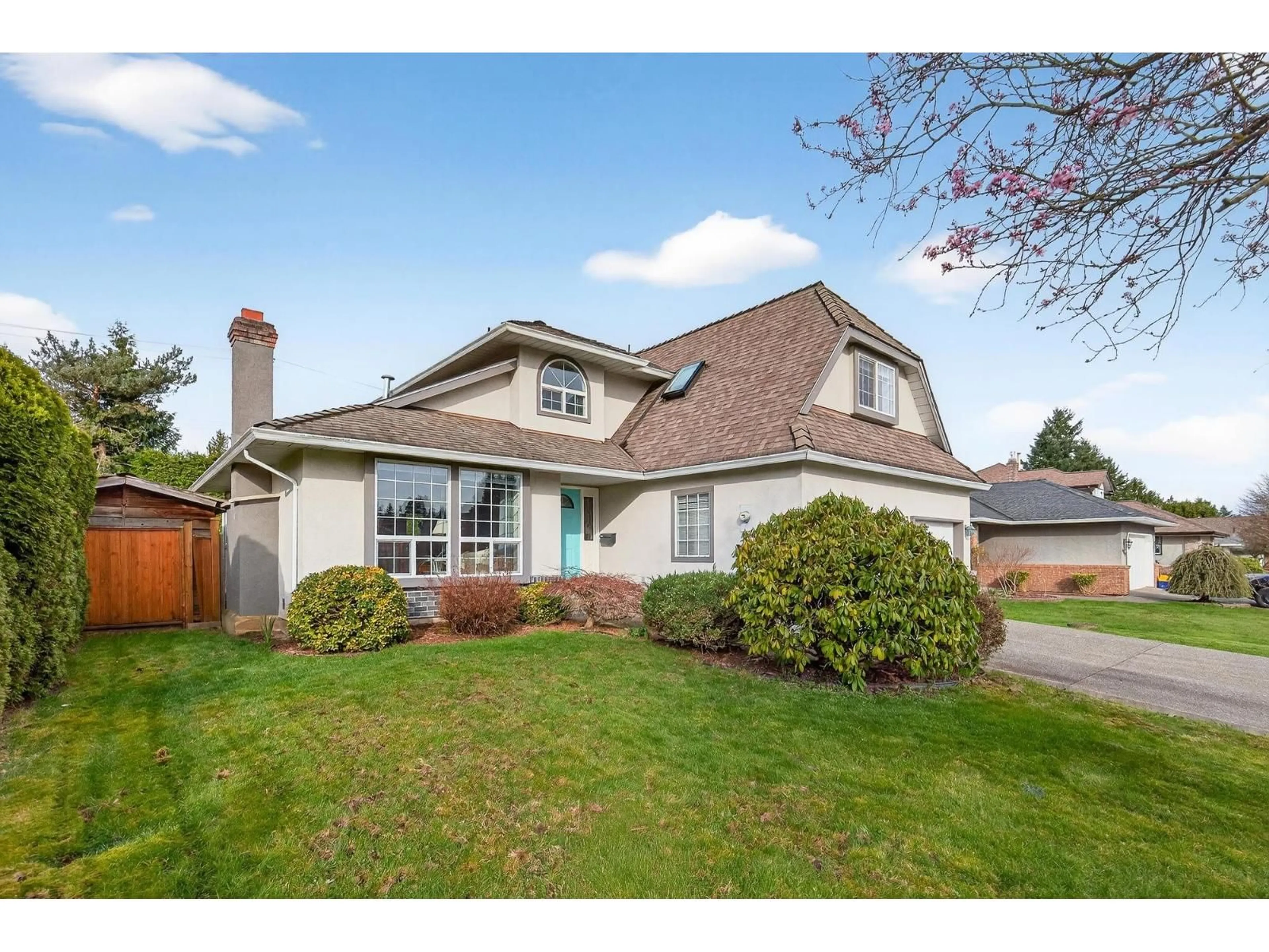 Home with vinyl exterior material, street for 4851 208A STREET, Langley British Columbia V3A5X9