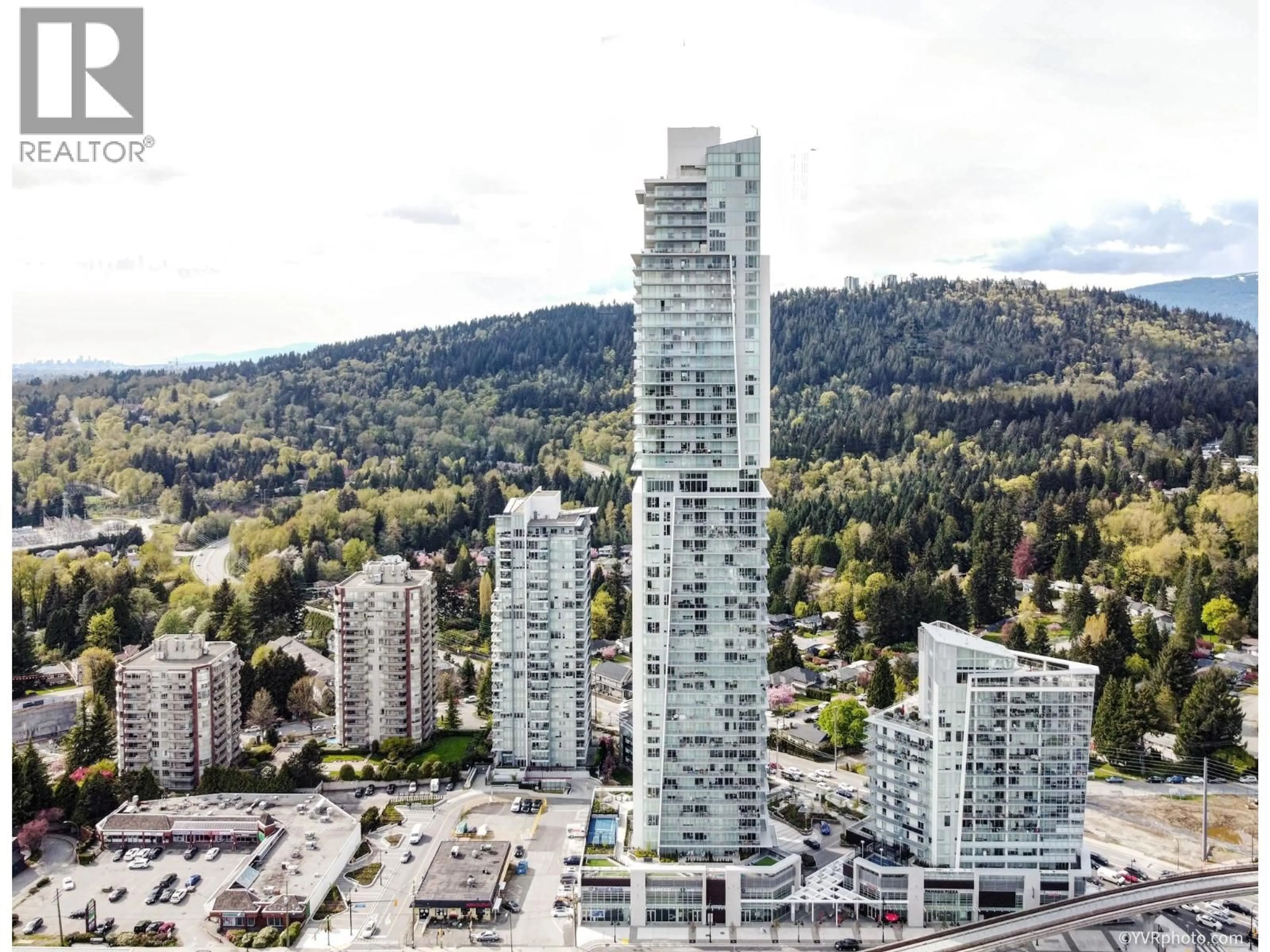 A pic from outside/outdoor area/front of a property/back of a property/a pic from drone, city buildings view from balcony for 4603 - 567 CLARKE ROAD, Coquitlam British Columbia V3J0K7