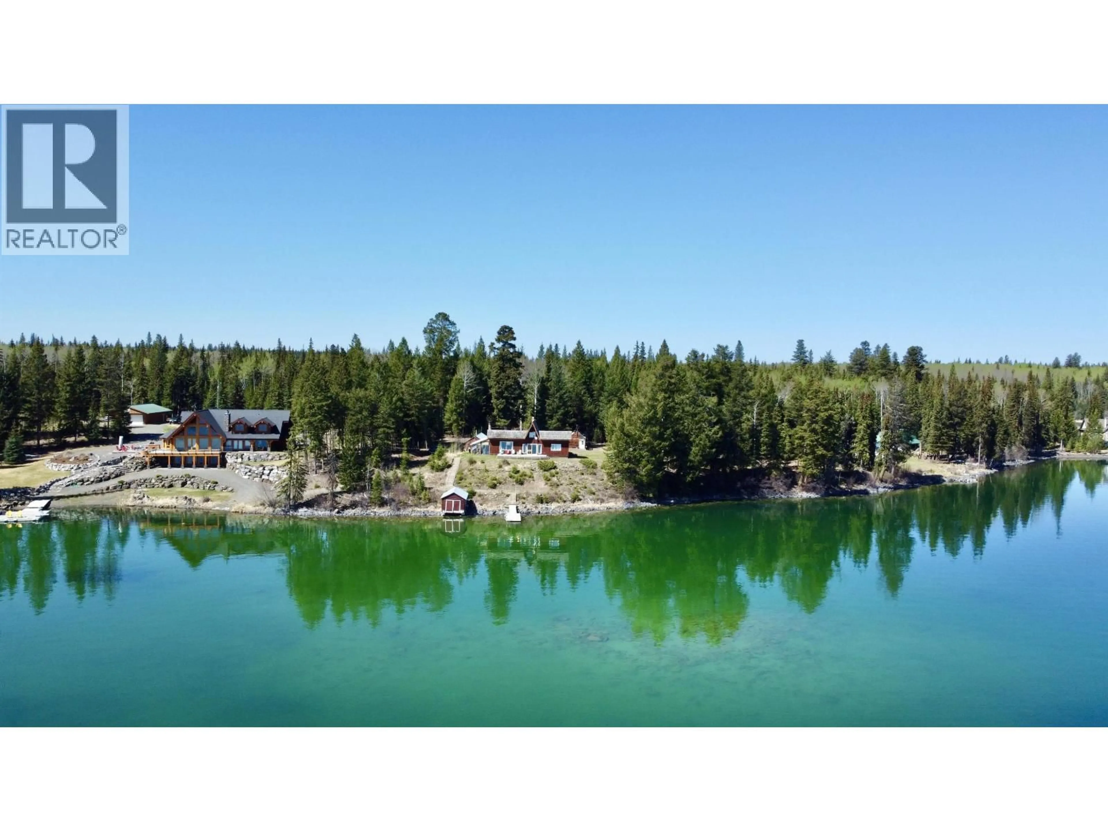 A pic from outside/outdoor area/front of a property/back of a property/a pic from drone, water/lake/river/ocean view for 7559 EDALL BAY ROAD, Sheridan Lake British Columbia V0K1X1