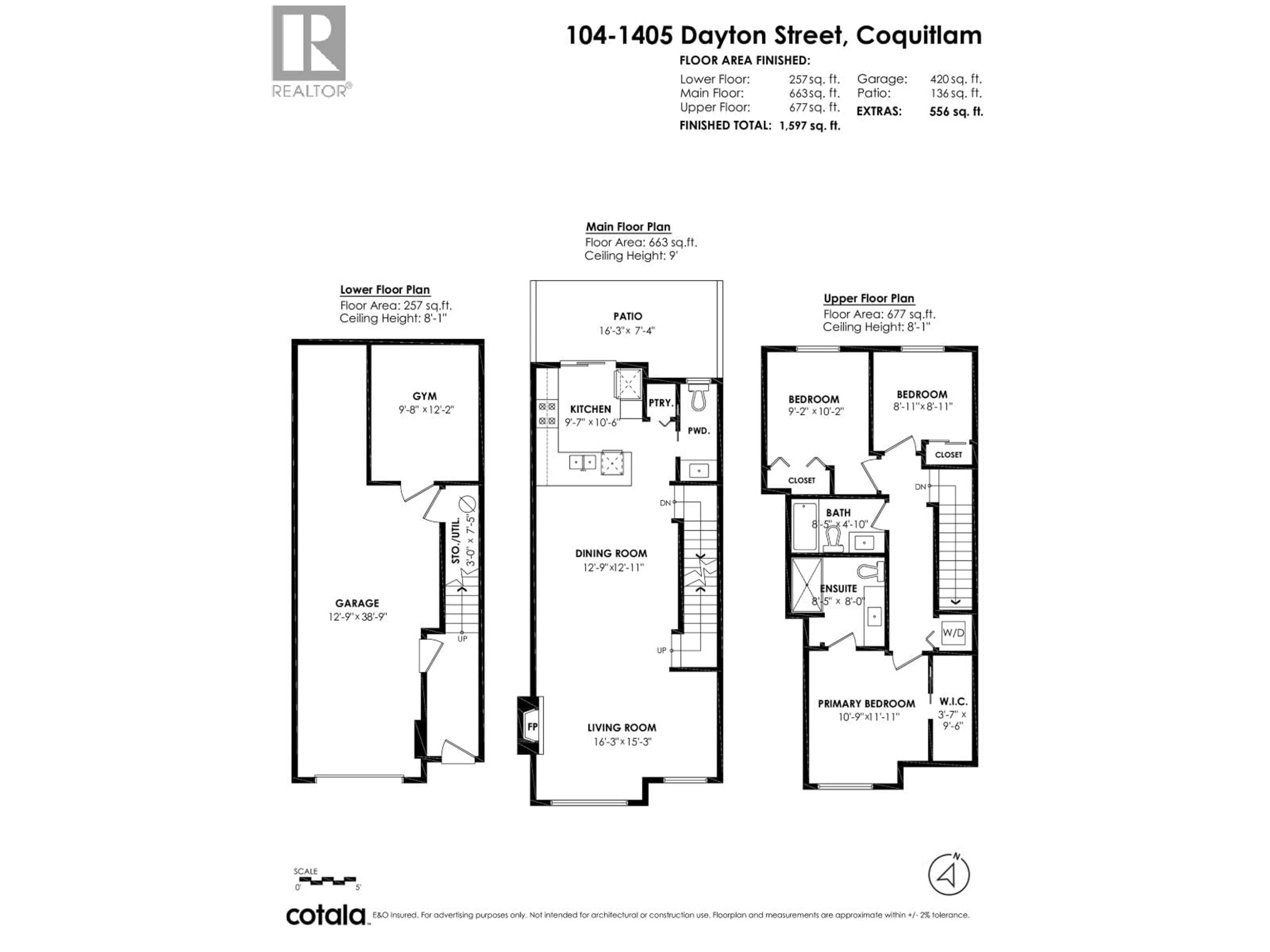 Floor plan for 104 - 1405 DAYTON STREET, Coquitlam British Columbia V3E0L4