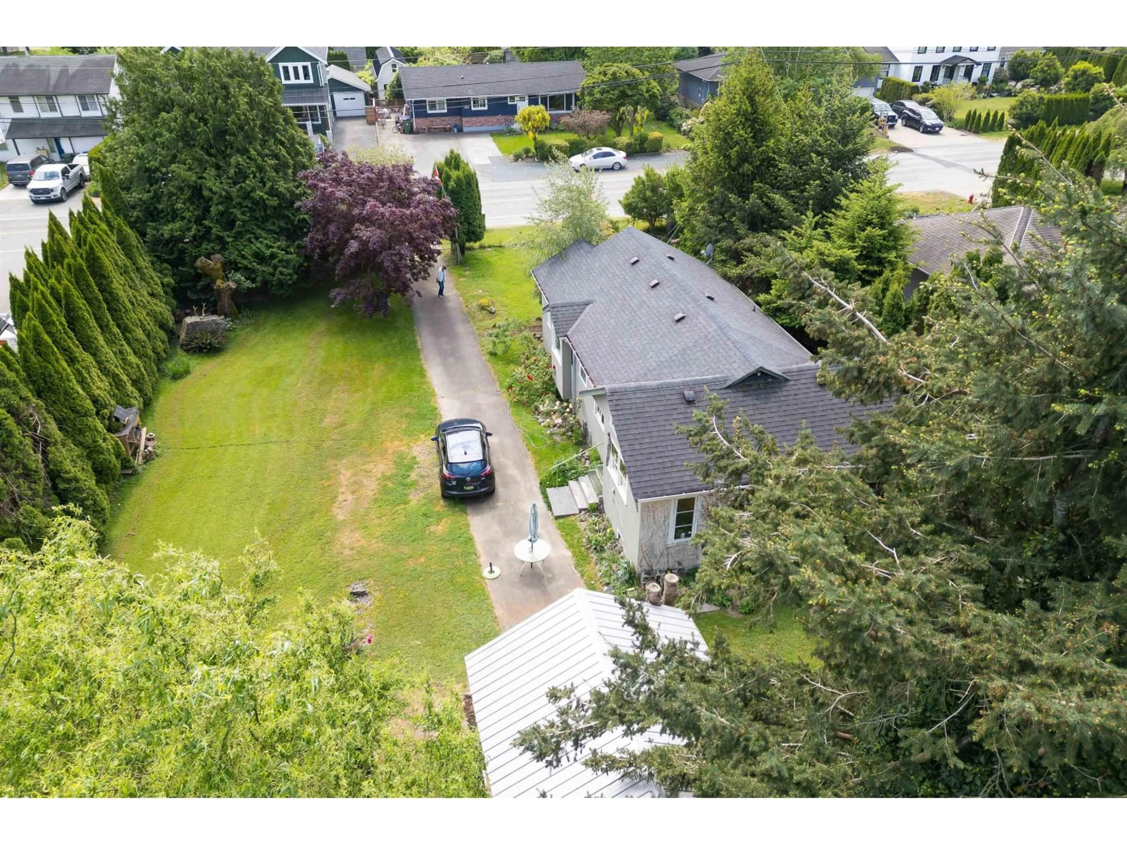 A pic from outside/outdoor area/front of a property/back of a property/a pic from drone, street for 41793 YARROW CENTRAL ROAD, Yarrow British Columbia V2R5G3