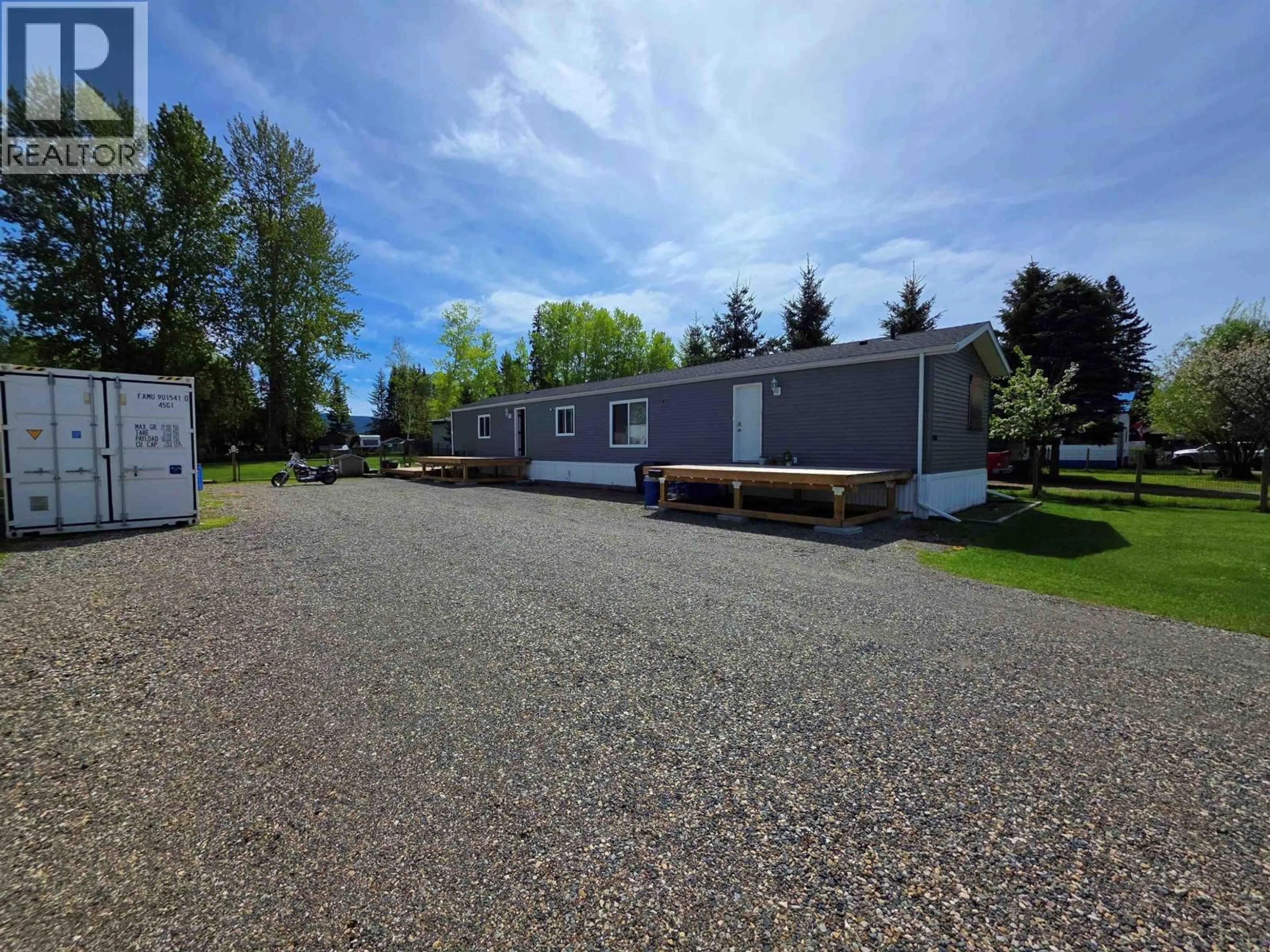 A pic from outside/outdoor area/front of a property/back of a property/a pic from drone, street for 1286 BASS ROAD, Quesnel British Columbia V2J3W5
