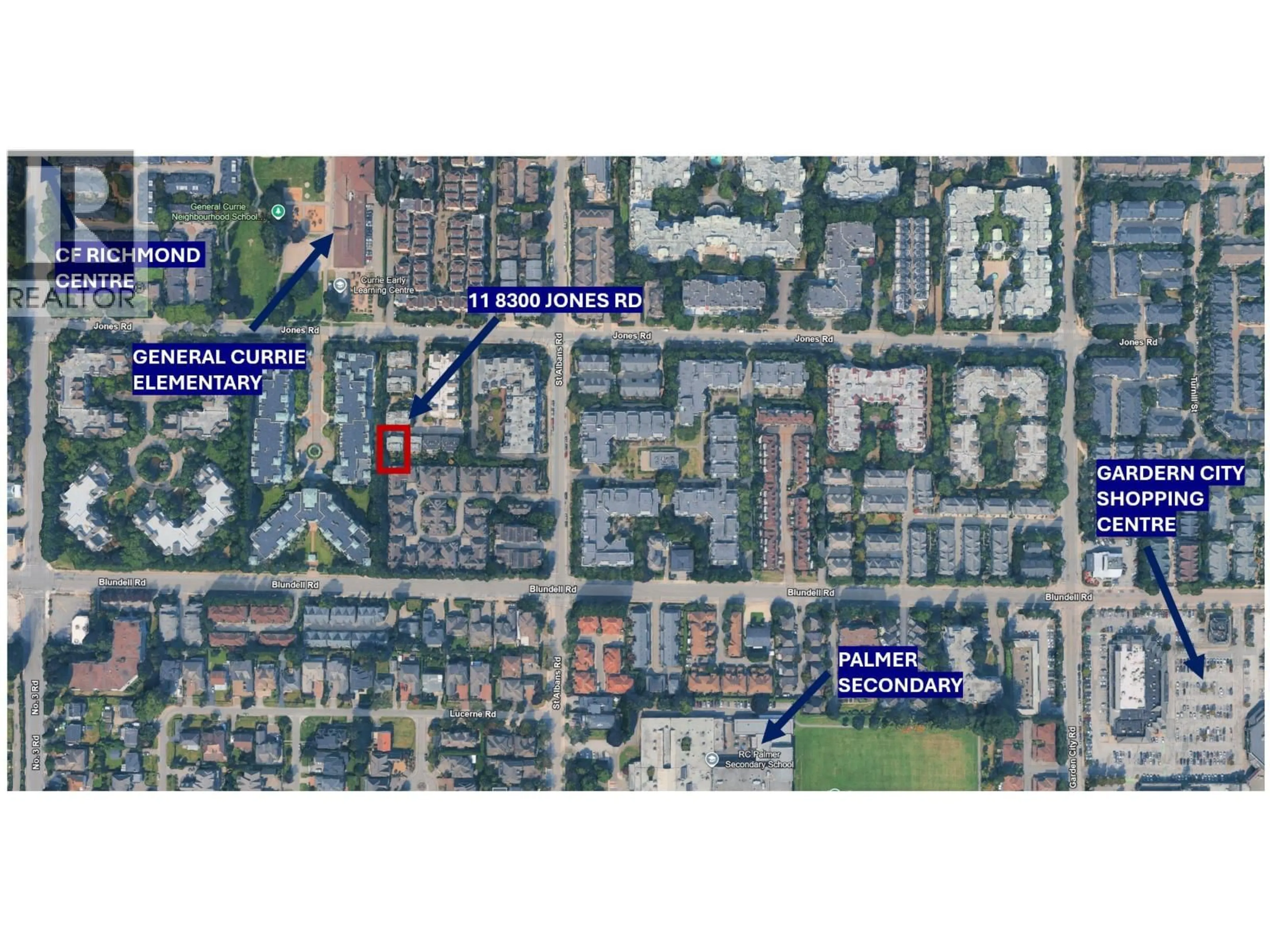 Picture of a map for 11 - 8300 JONES ROAD, Richmond British Columbia V6Y1L6