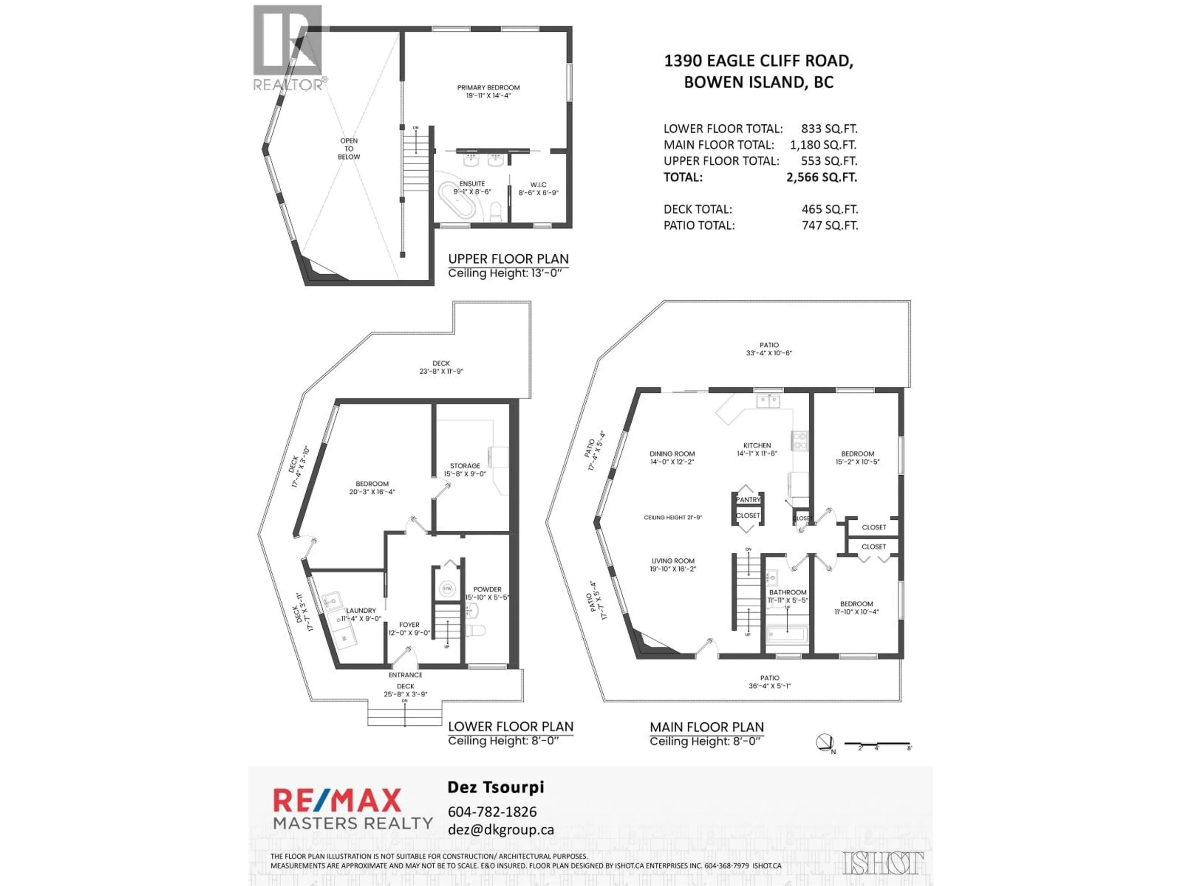 Floor plan for 1390 EAGLE CLIFF ROAD, Bowen Island British Columbia V0N1G1
