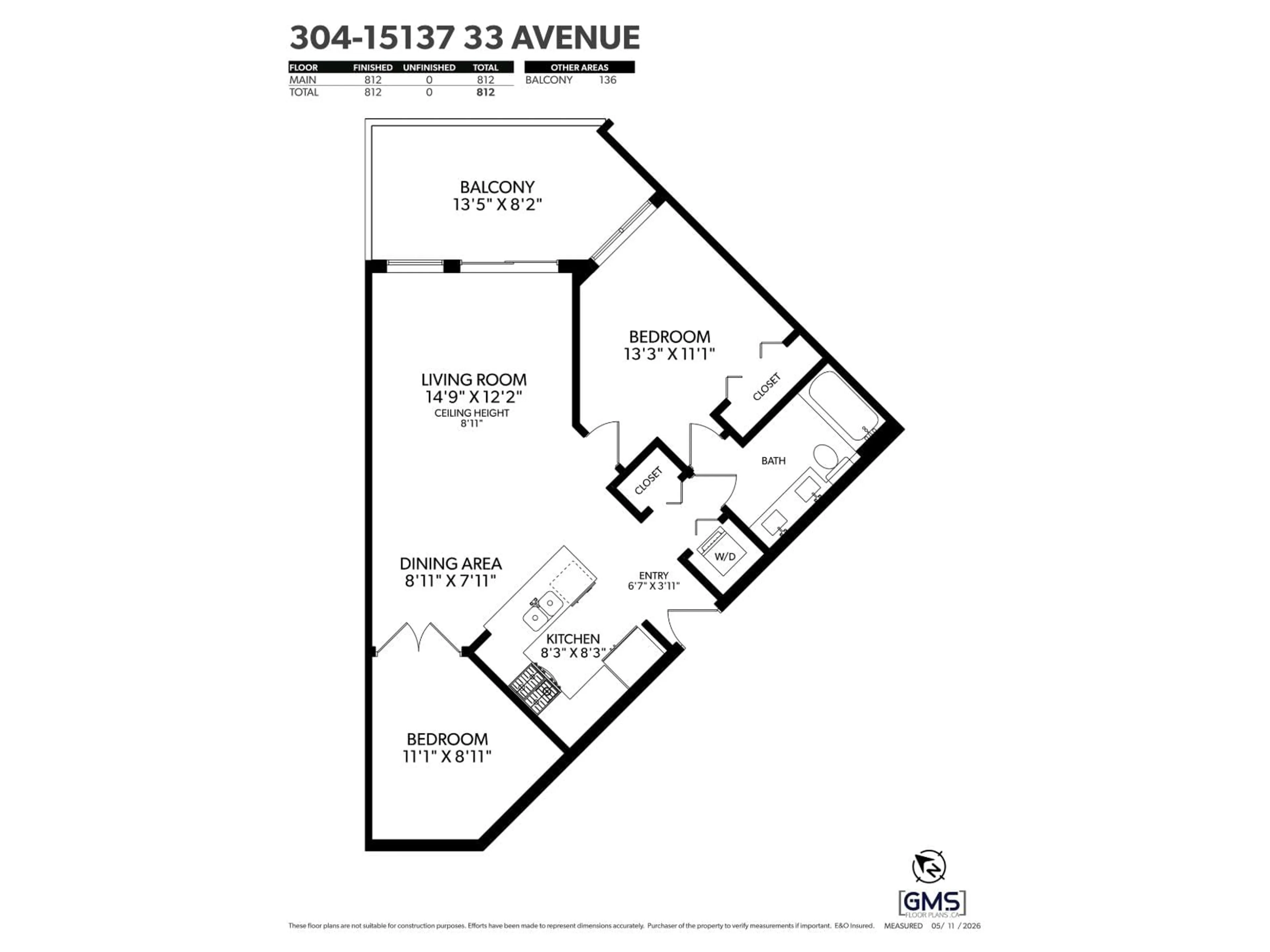 Floor plan for 304 - 15137 33 AVENUE, Surrey British Columbia V3Z0Y1