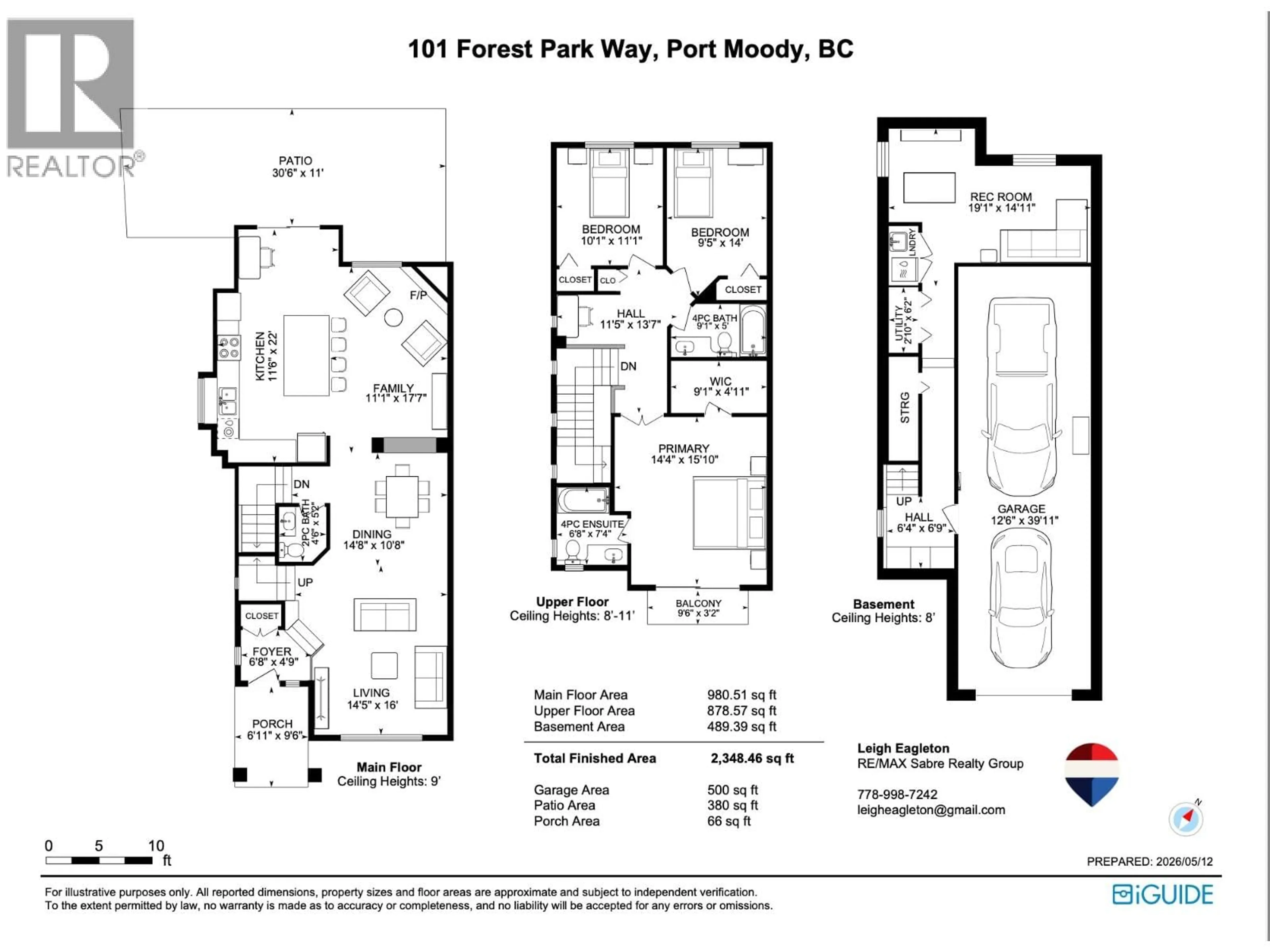 Floor plan for 101 FOREST PARK WAY, Port Moody British Columbia V3H5J4