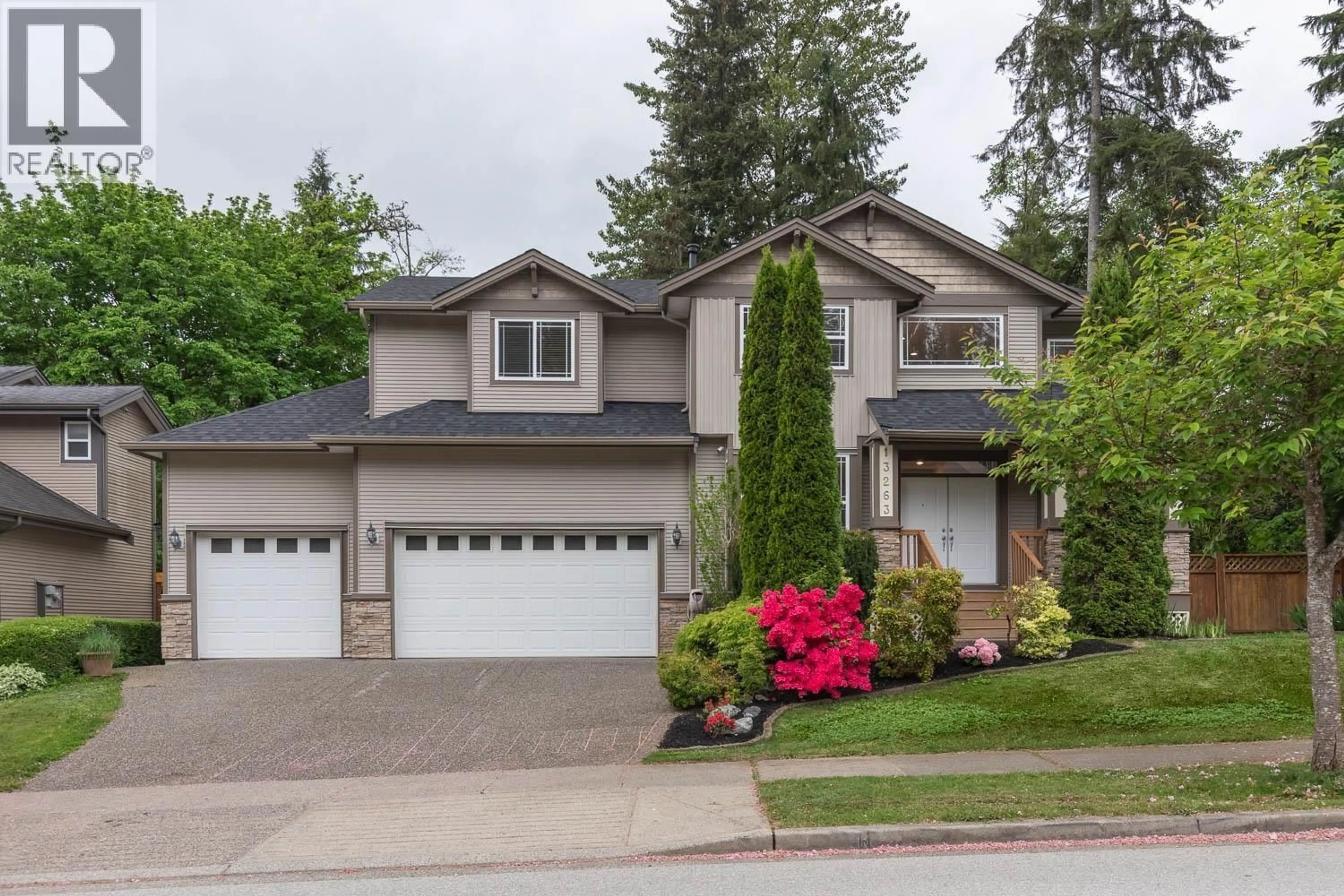Home with vinyl exterior material, street for 13263 239B STREET, Maple Ridge British Columbia V4R0A4