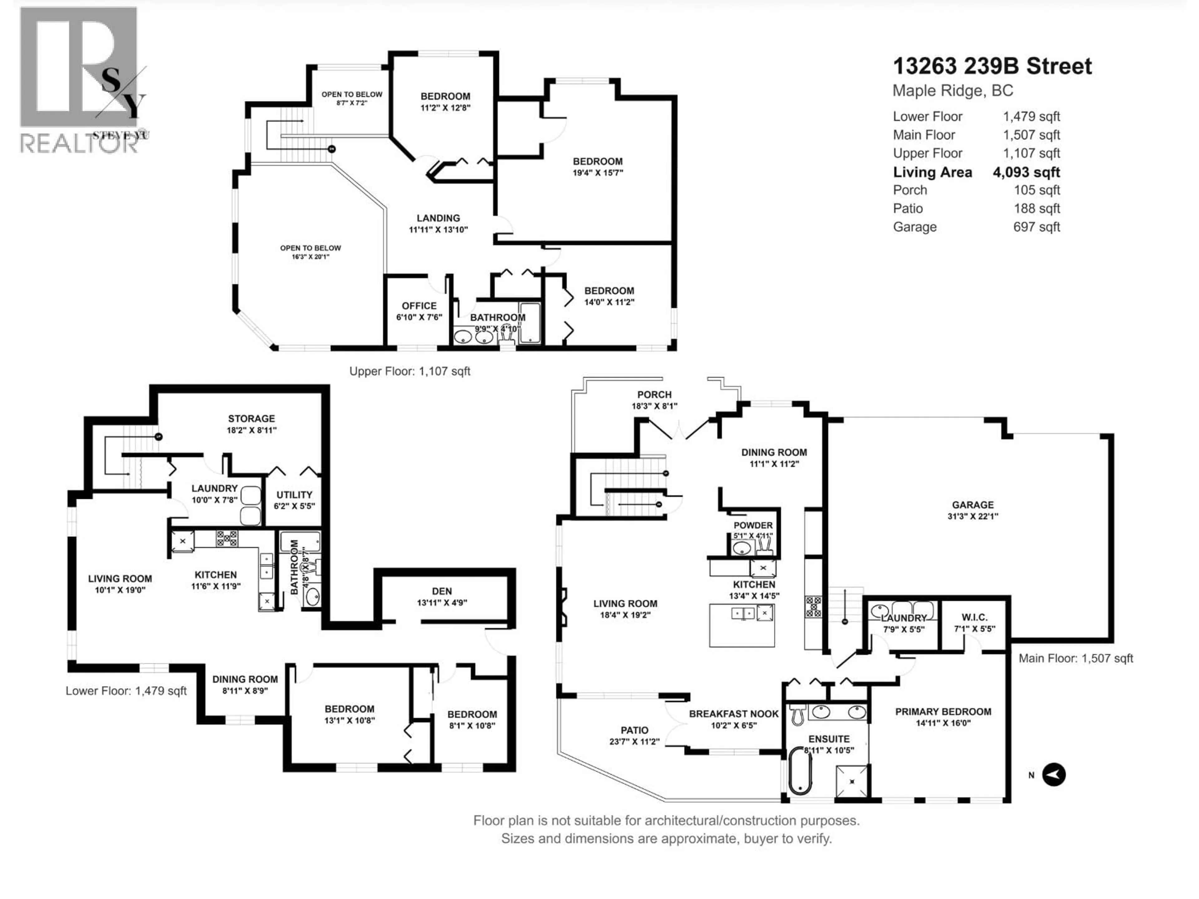 Floor plan for 13263 239B STREET, Maple Ridge British Columbia V4R0A4