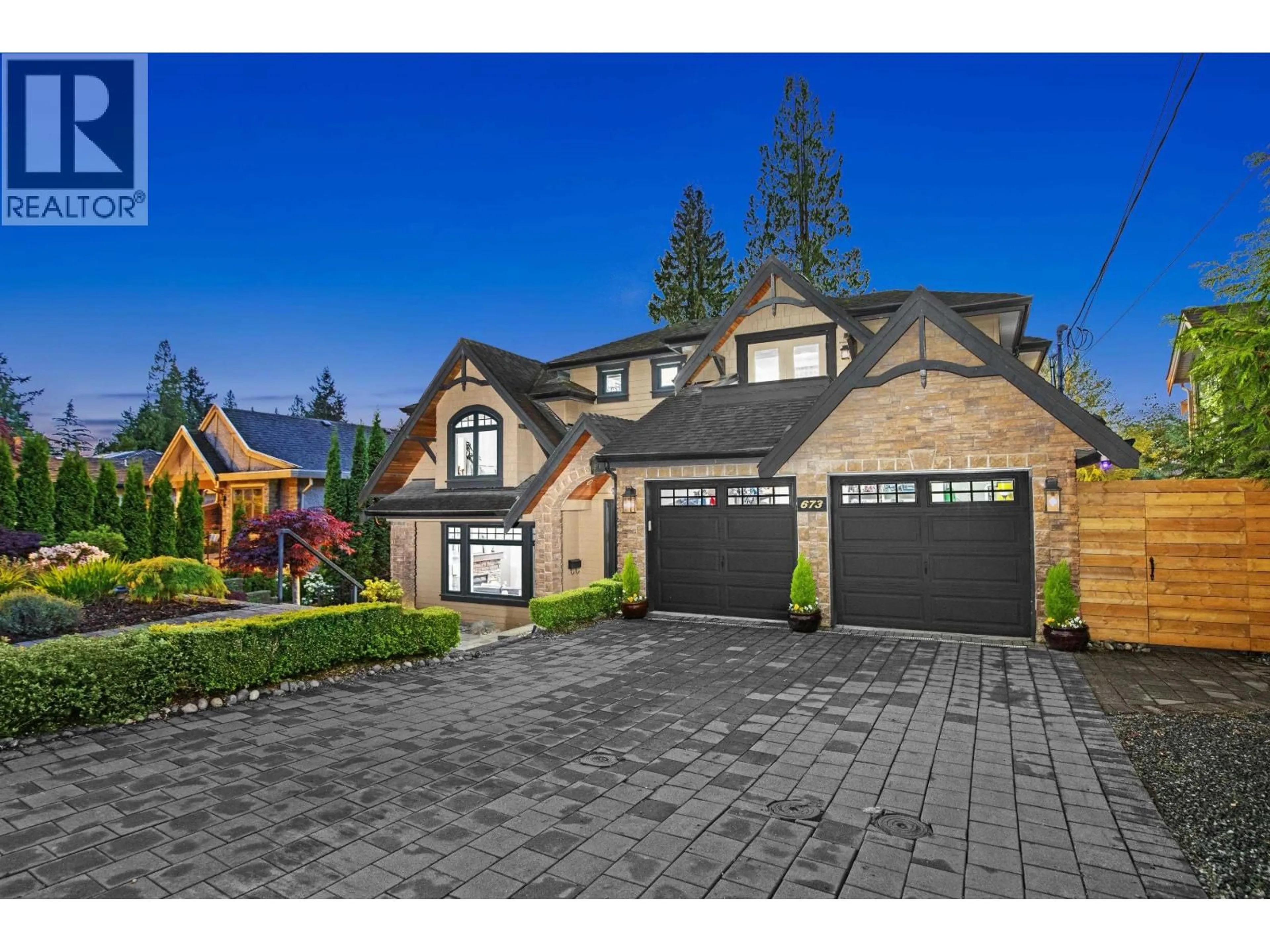 Home with brick exterior material, street for 673 SYLVAN AVENUE, North Vancouver British Columbia V7R2E8