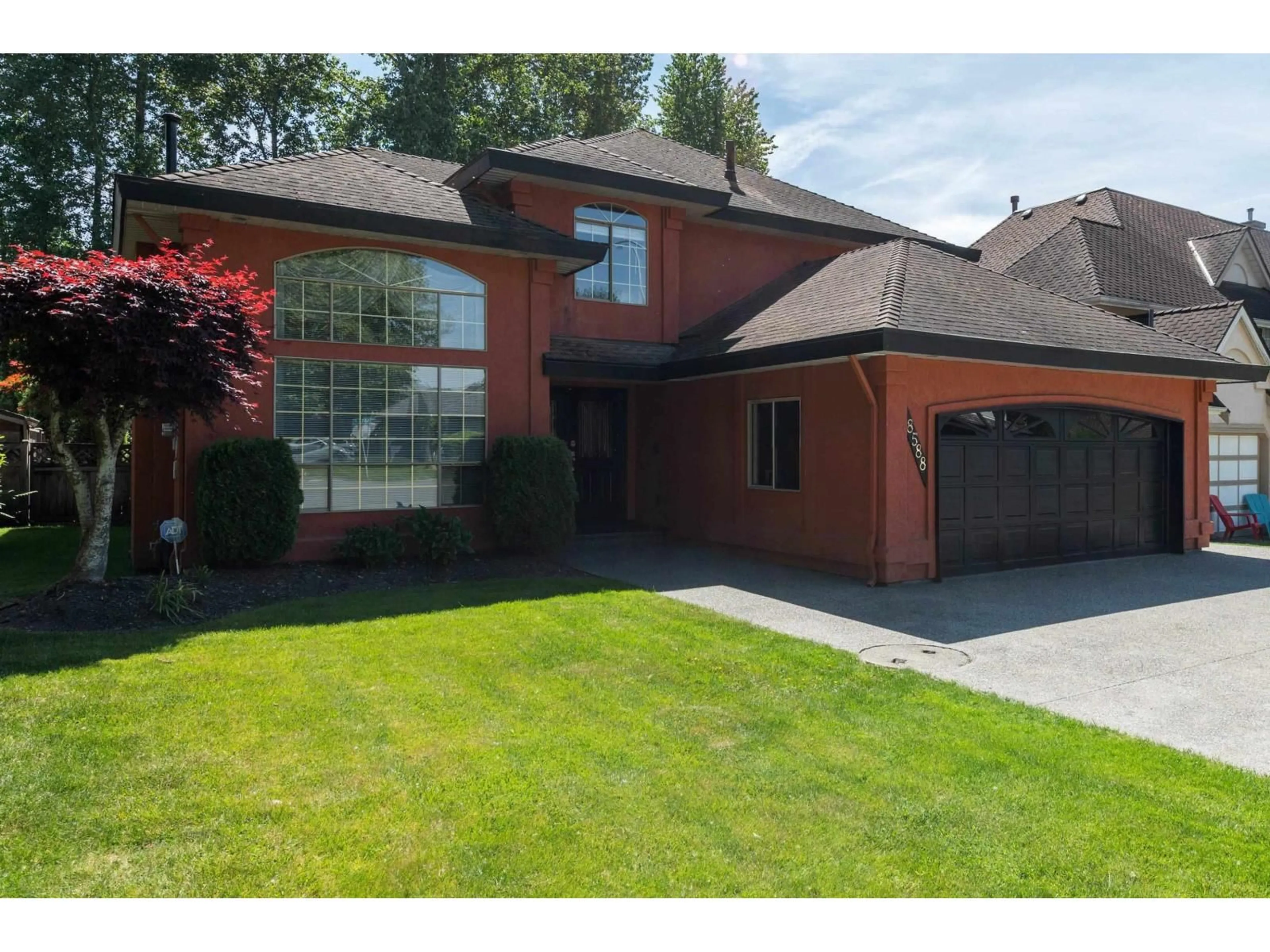 Home with brick exterior material, street for 8588 141 STREET, Surrey British Columbia V3W3A9