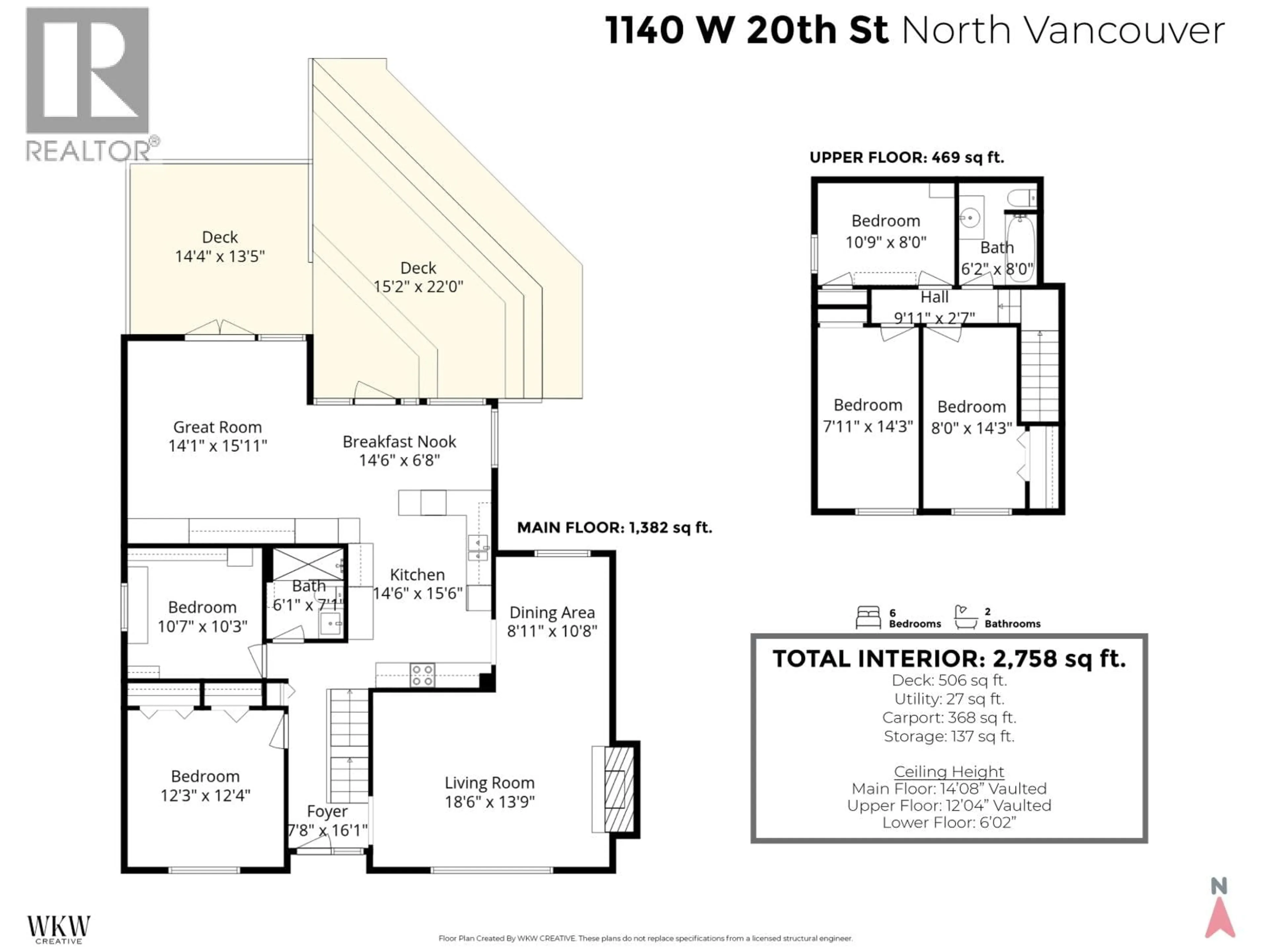Floor plan for 1140 20TH STREET, North Vancouver British Columbia V7P2B7