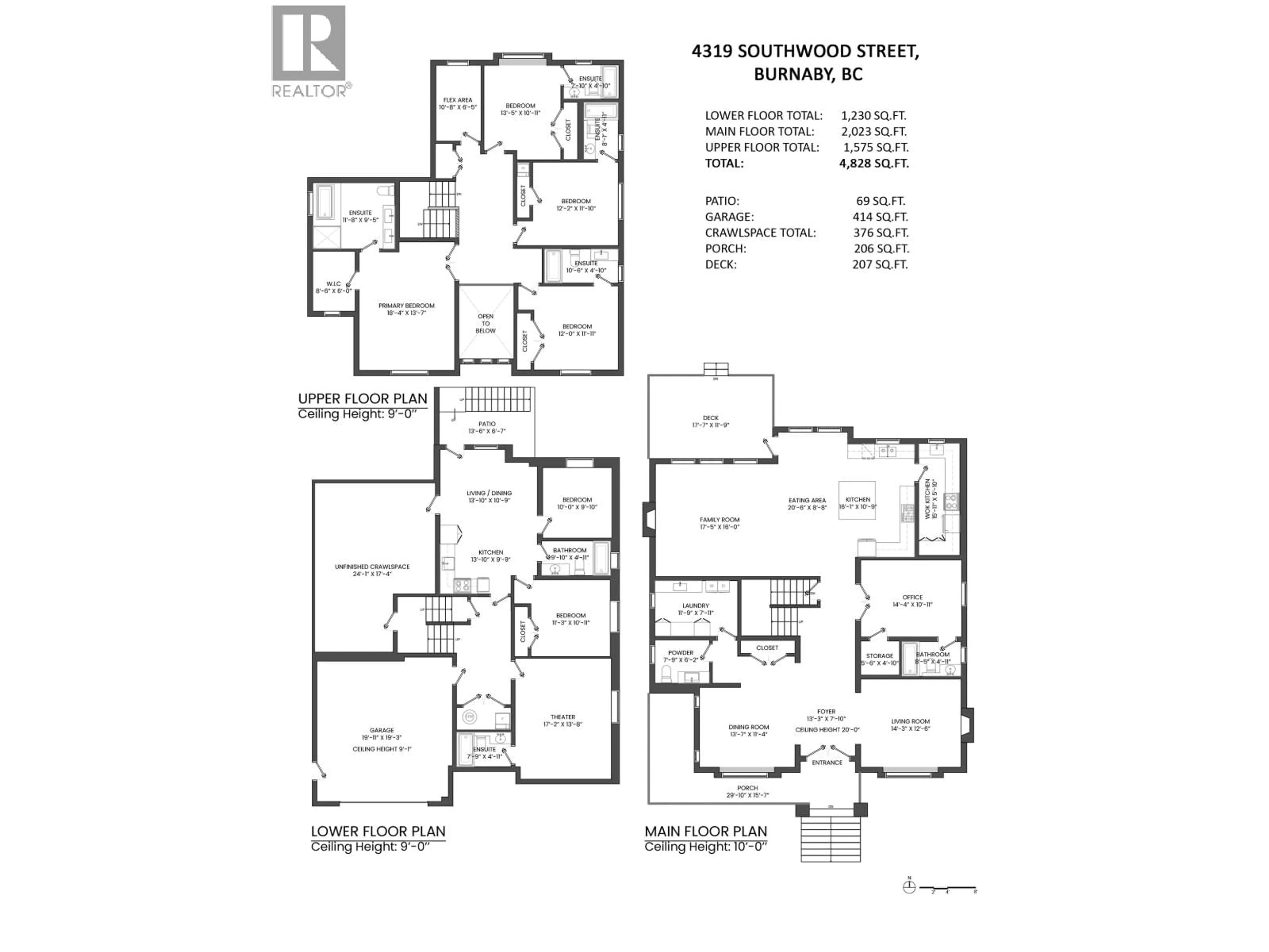 Floor plan for 4319 SOUTHWOOD STREET, Burnaby British Columbia V5J2G3